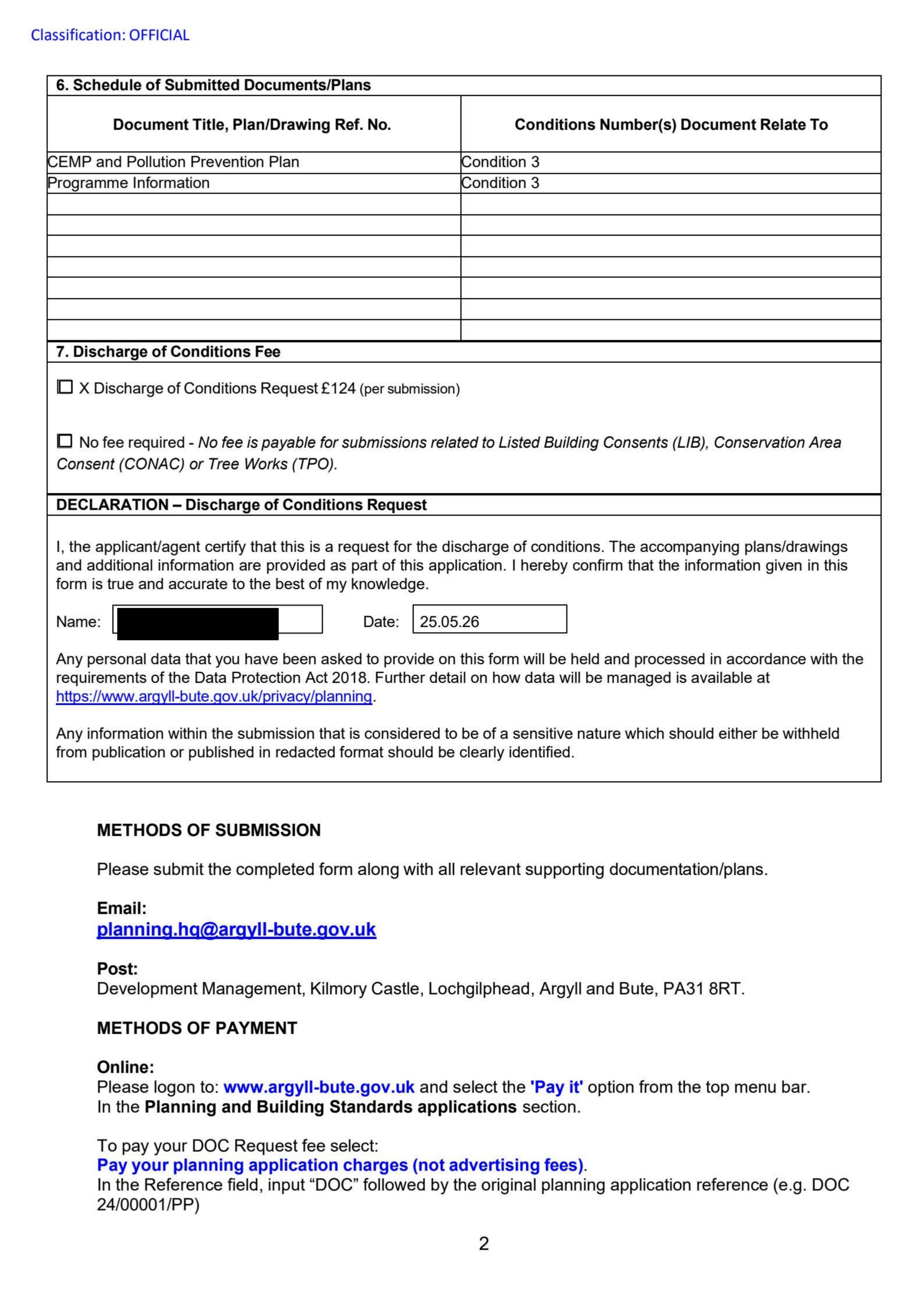 Planning document