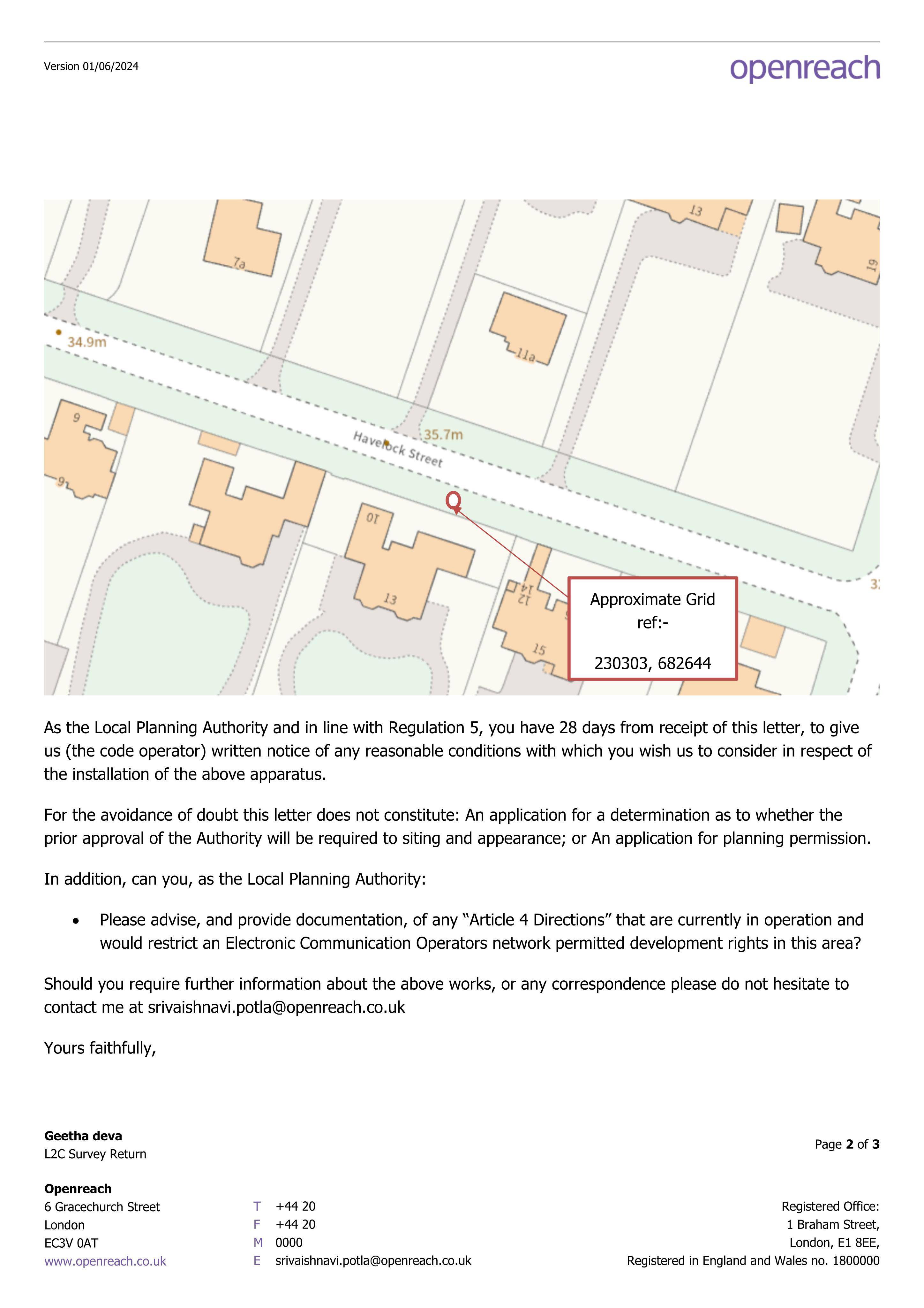Planning document