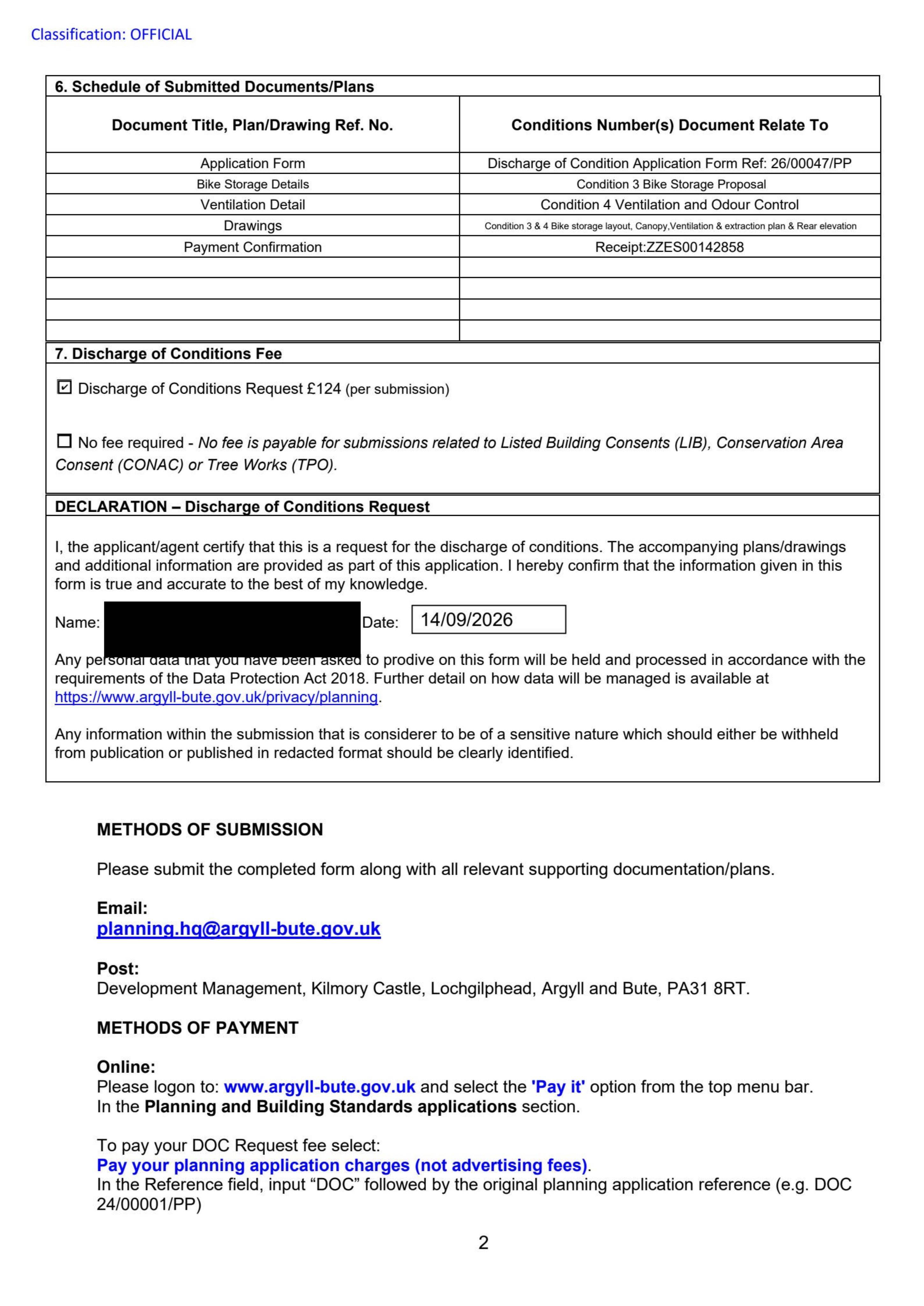 Planning document