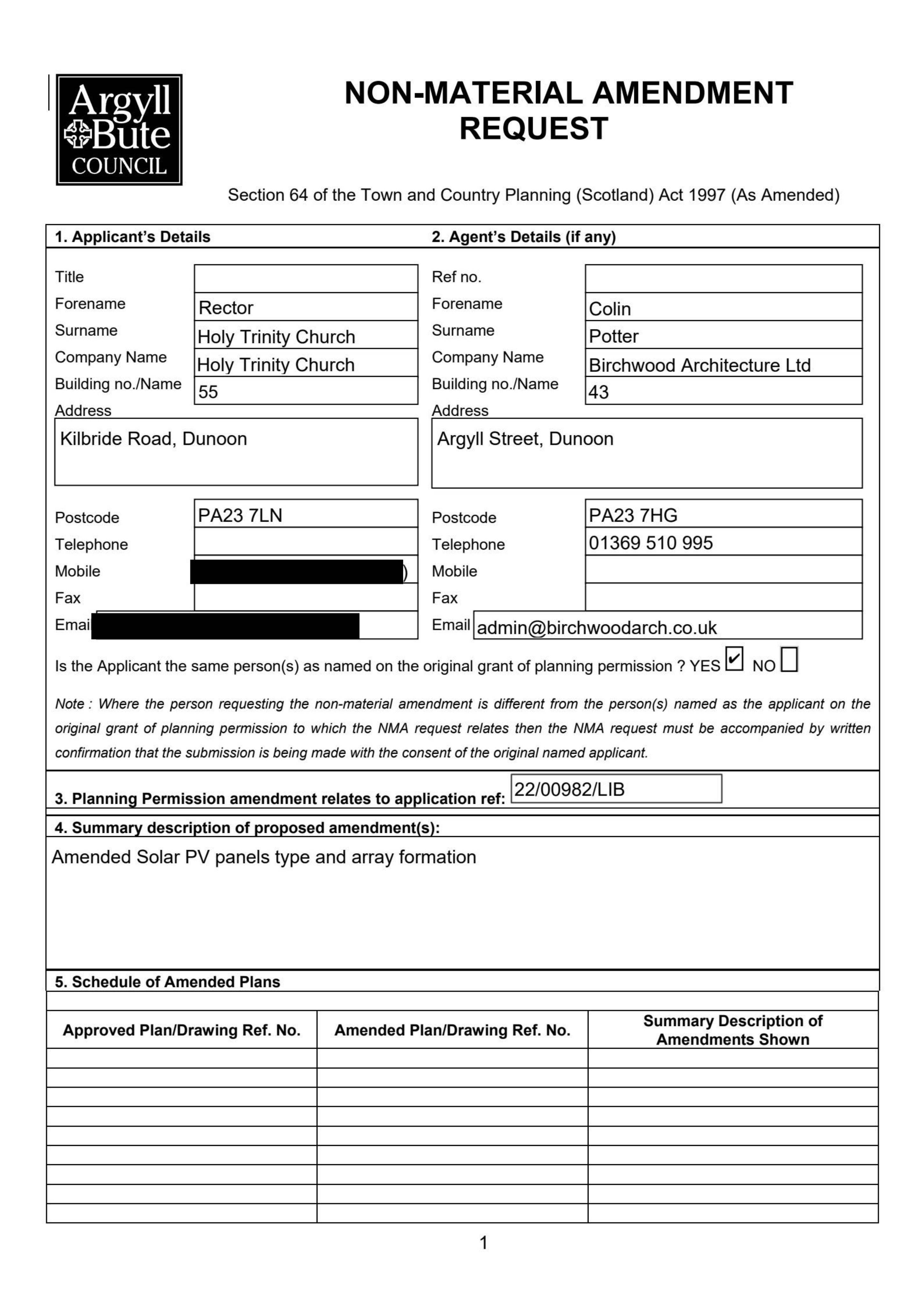 Planning document