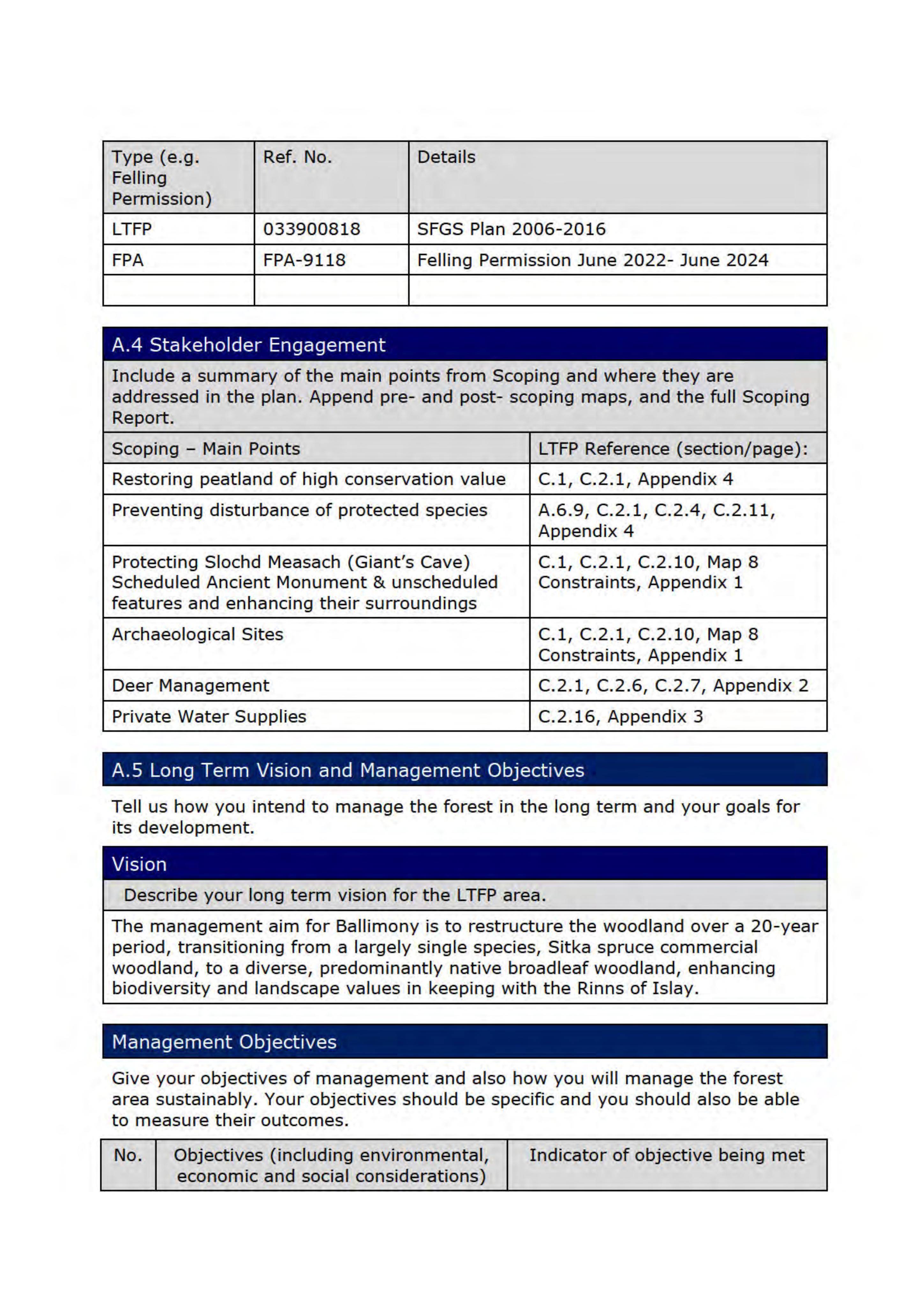 Planning document