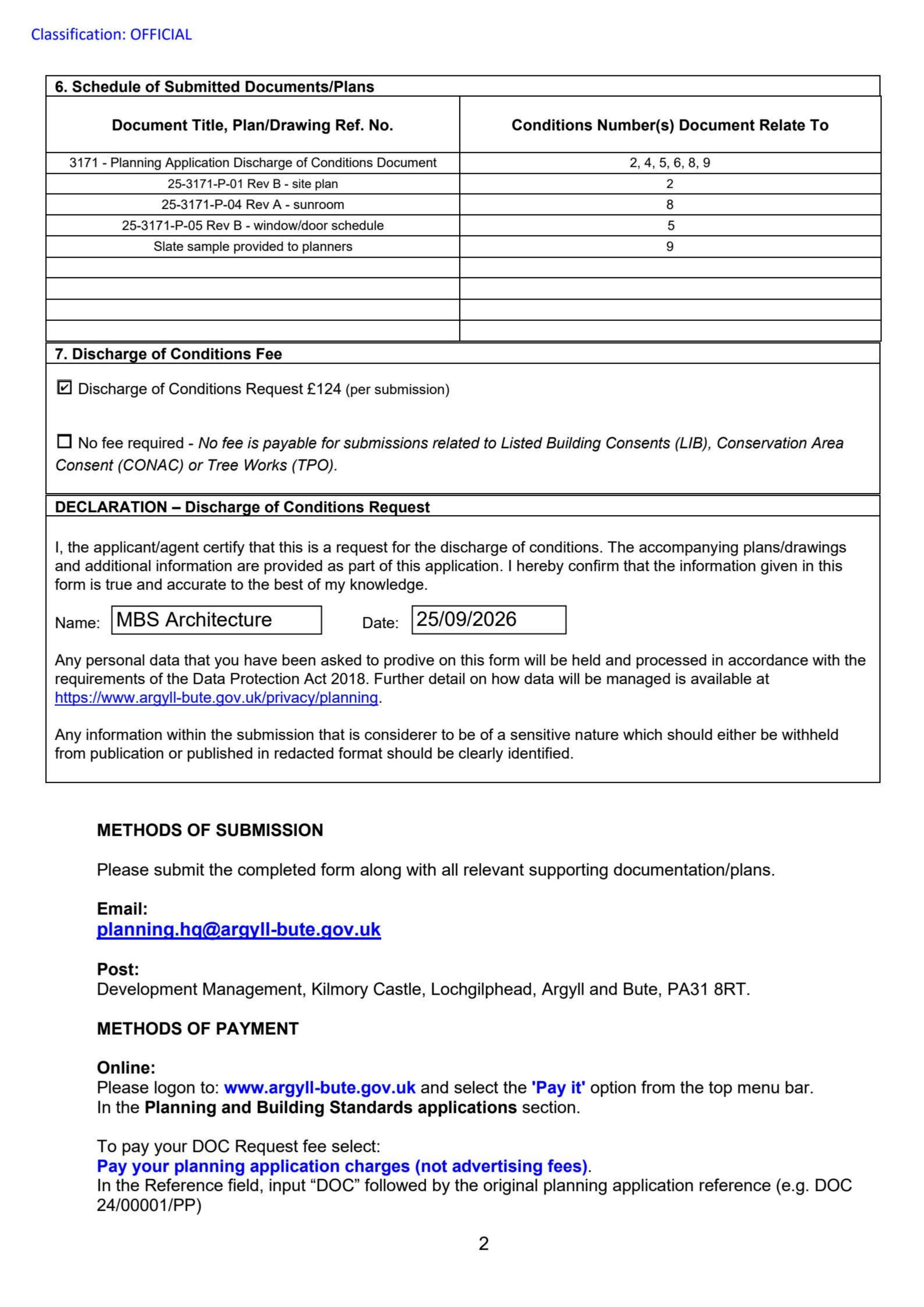 Planning document