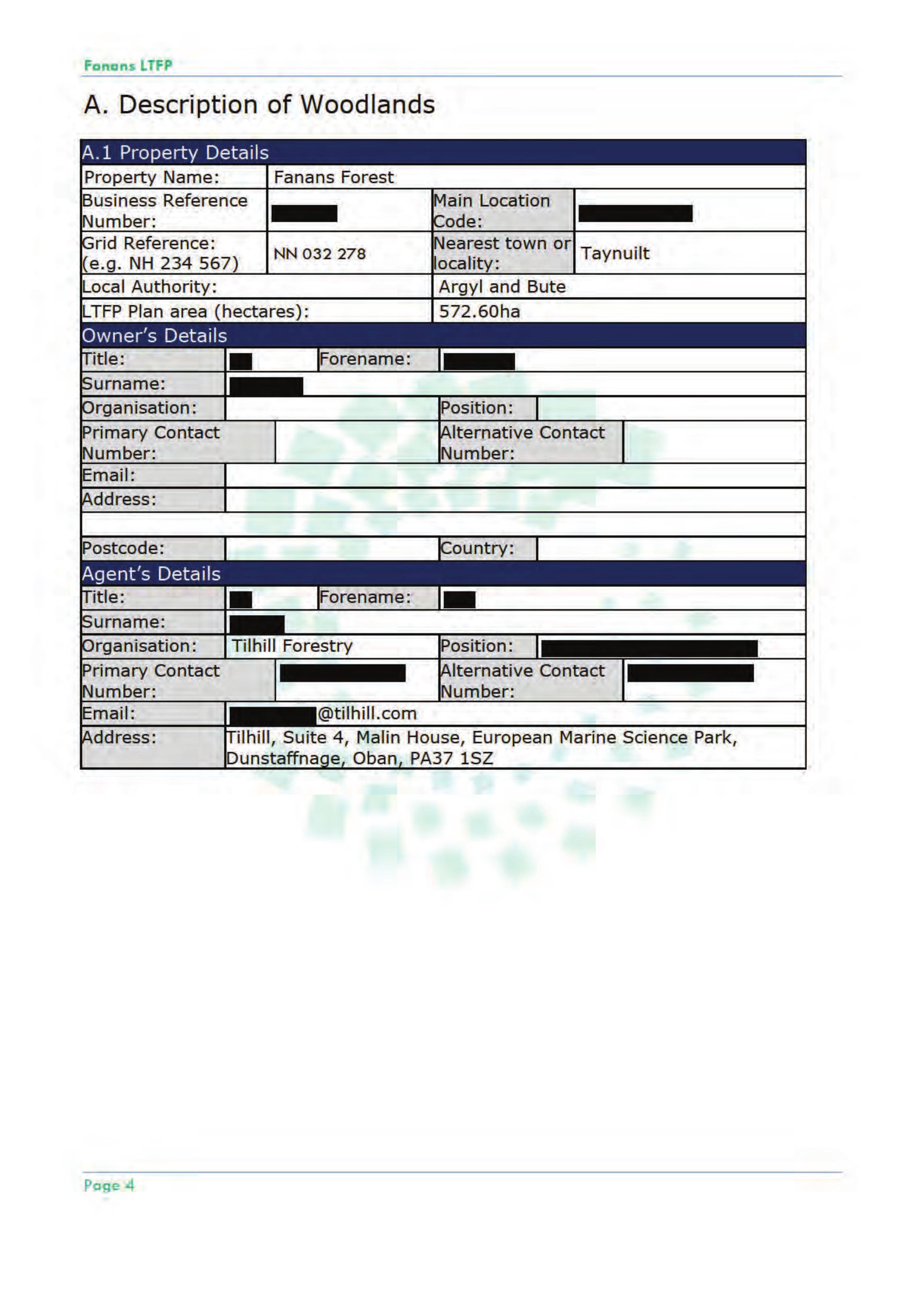 Planning document