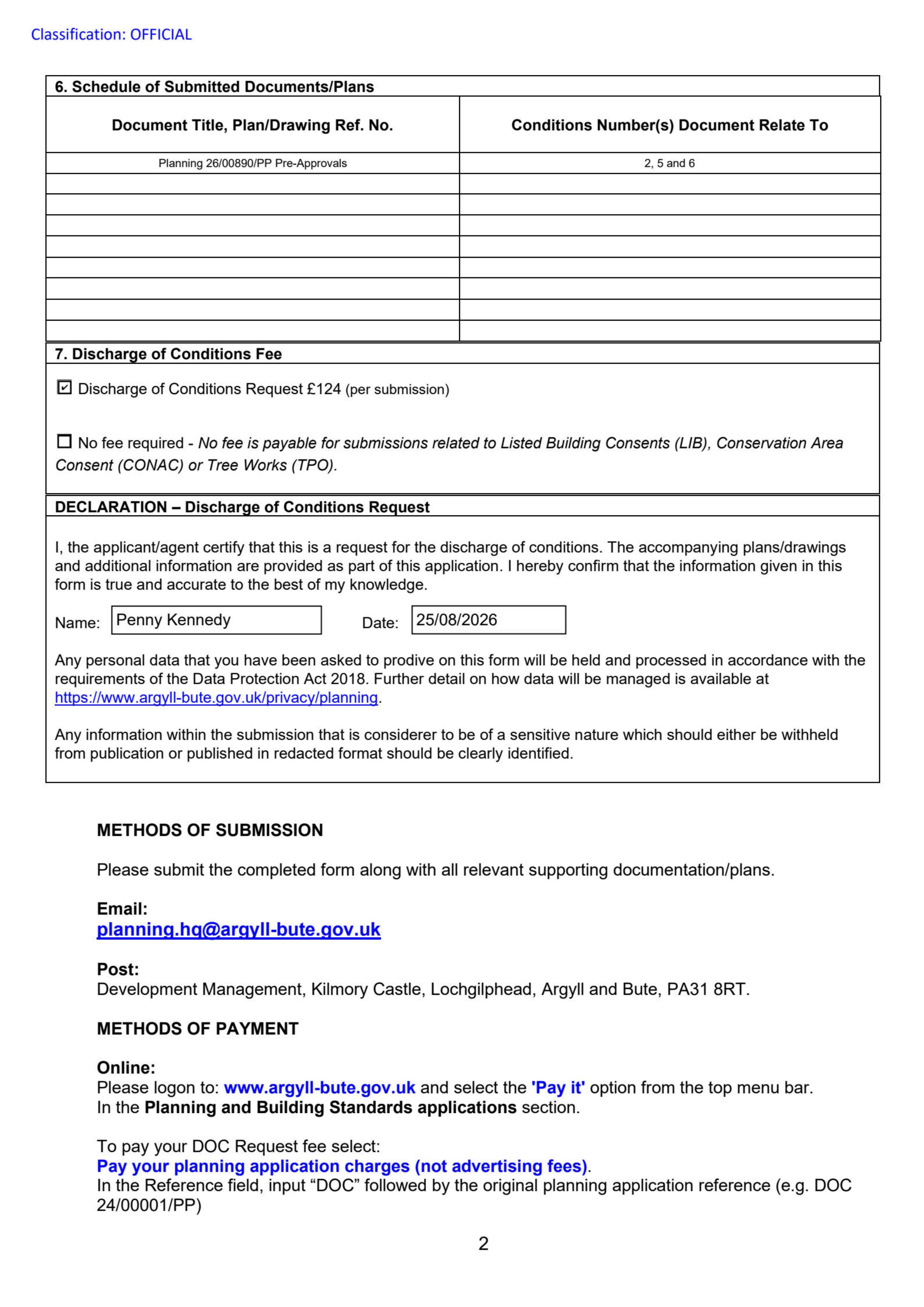 Planning document