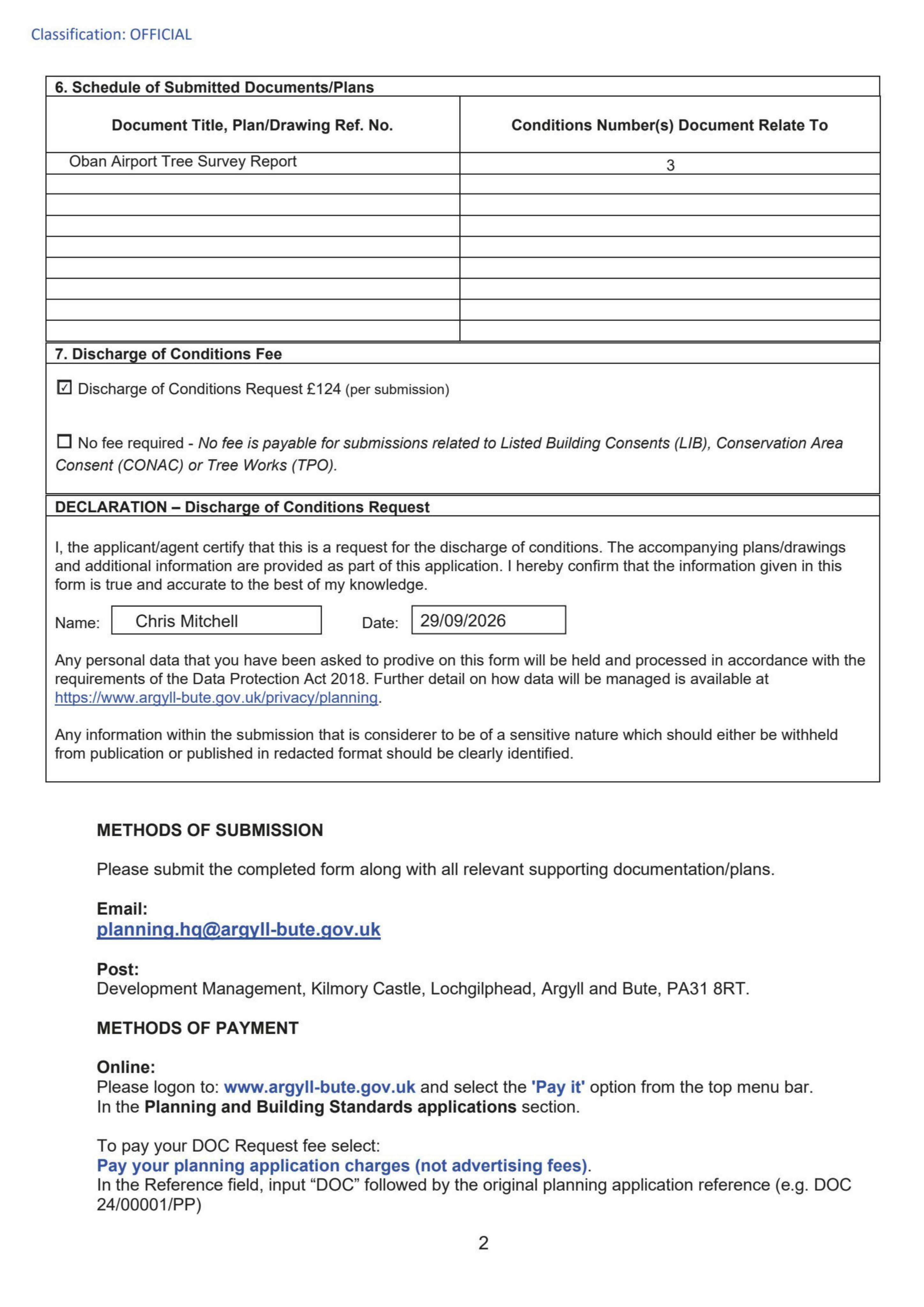 Planning document