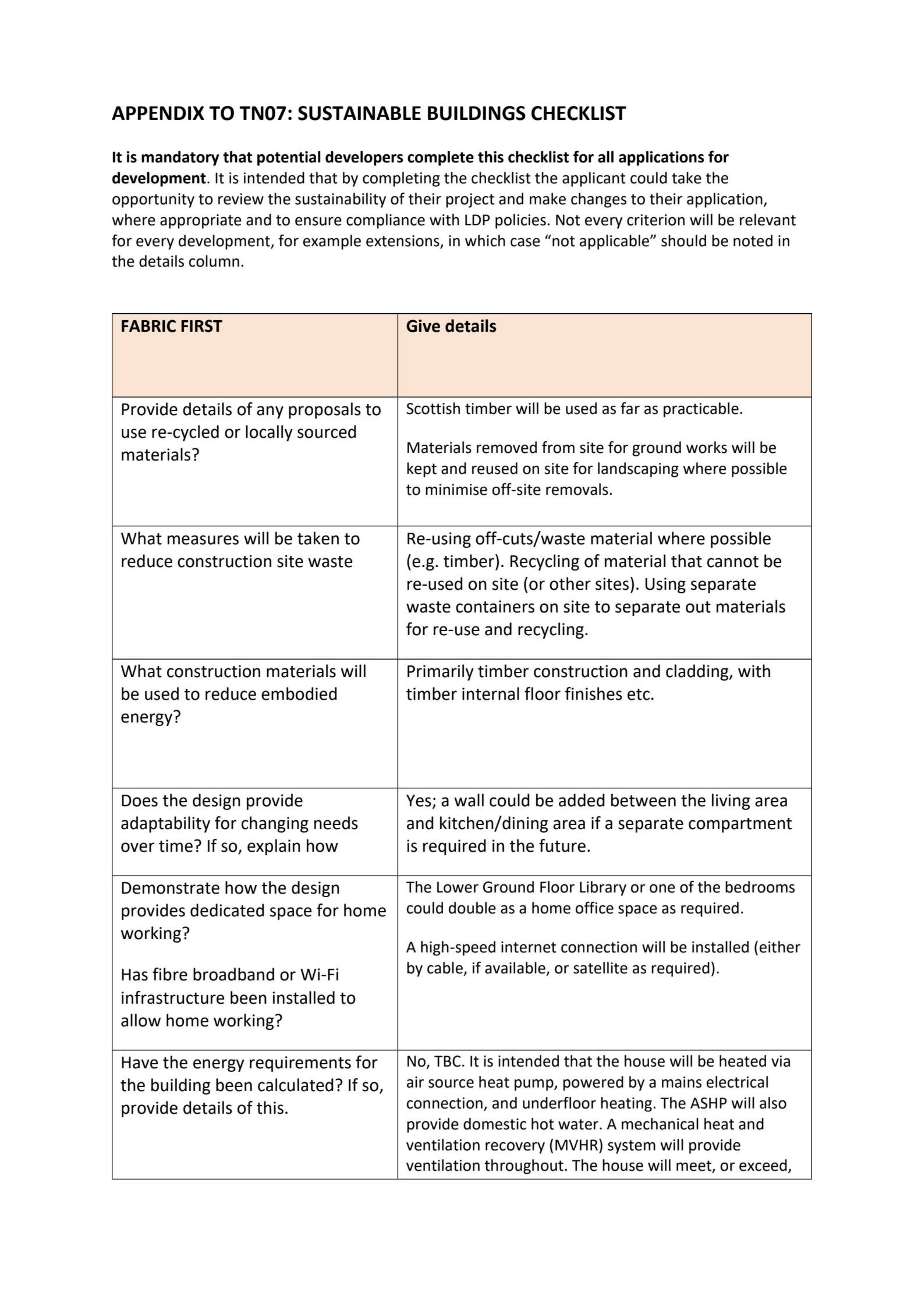 Planning document