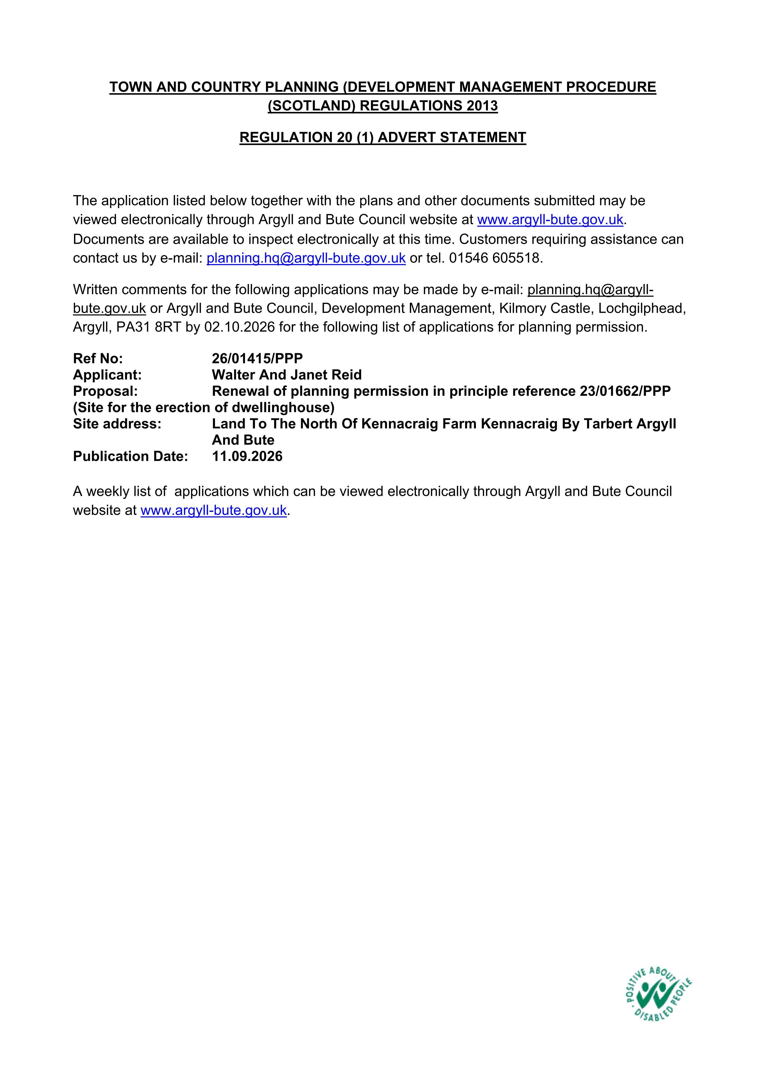 Planning document