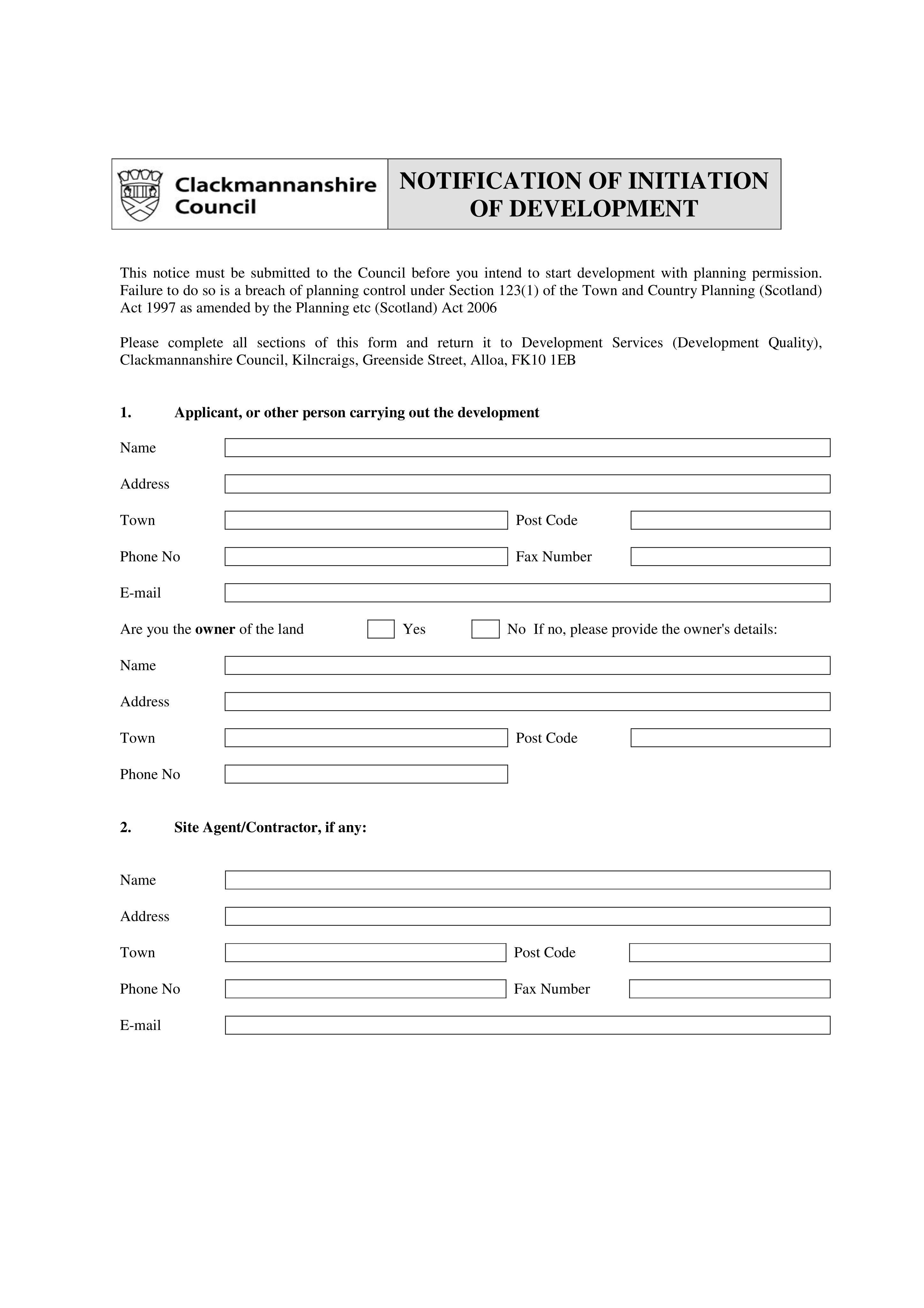 Planning document