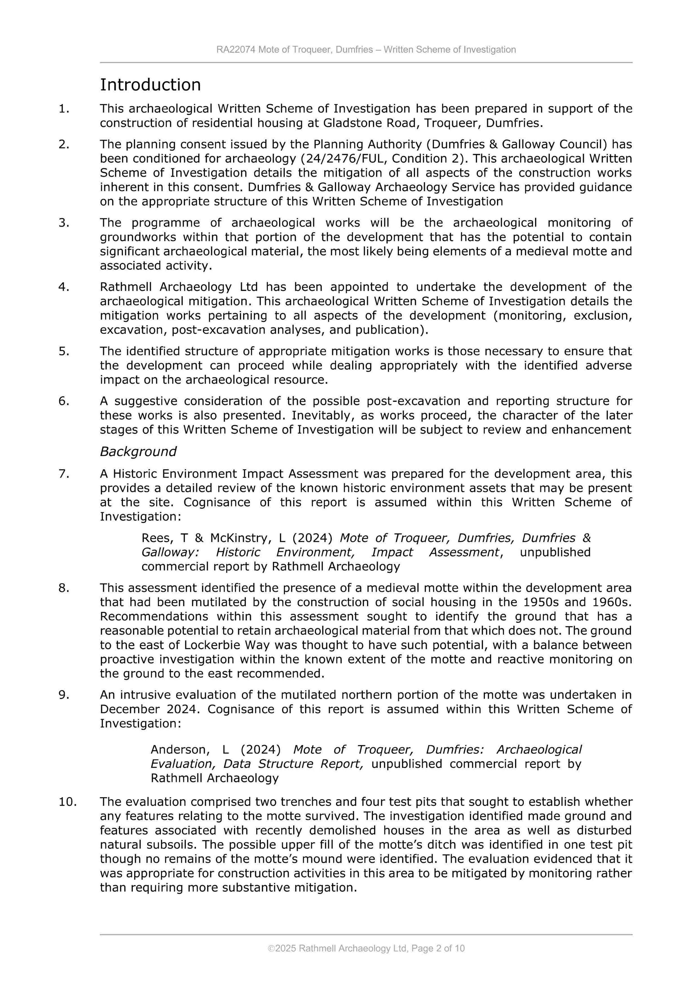 Planning document