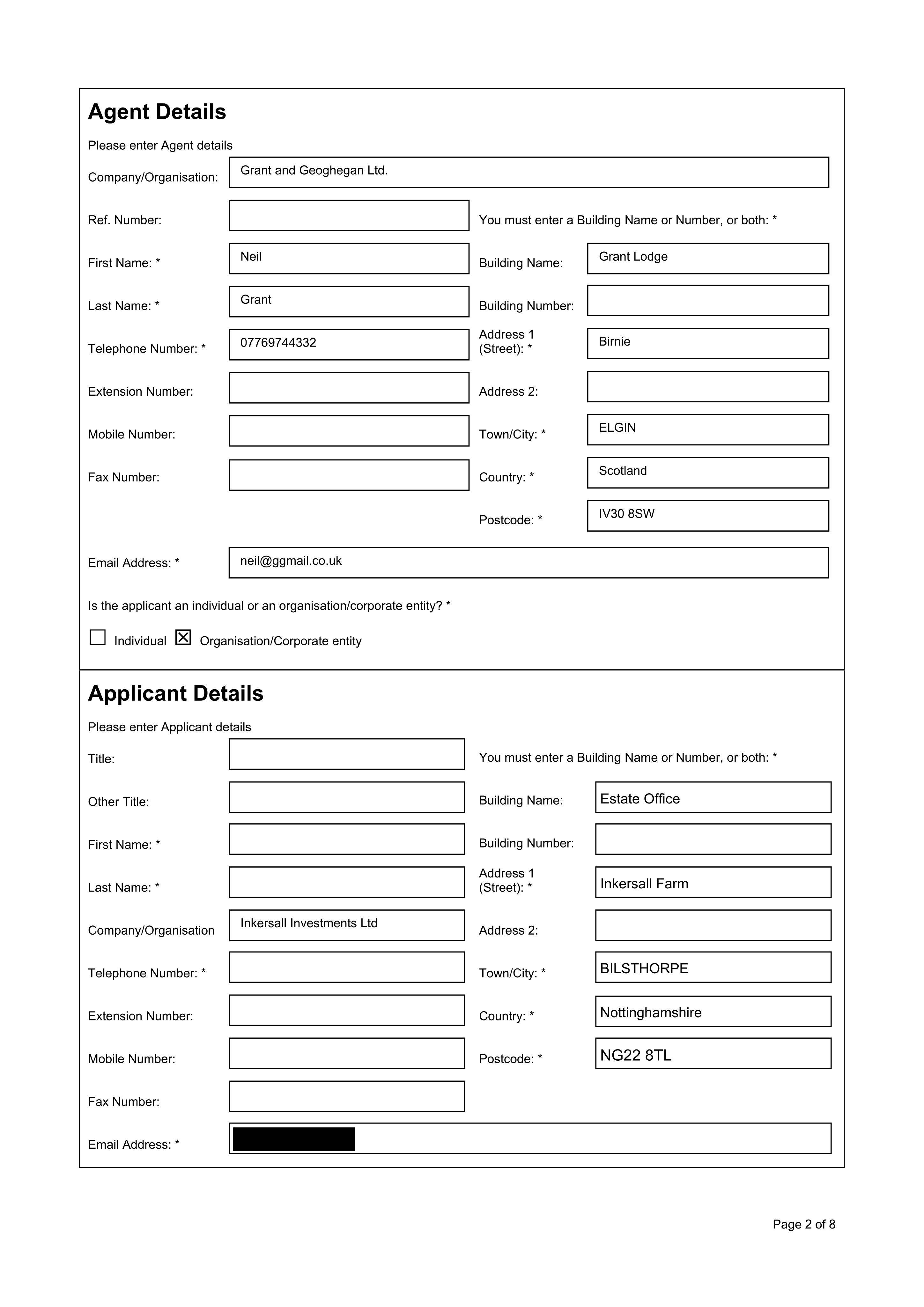 Planning document