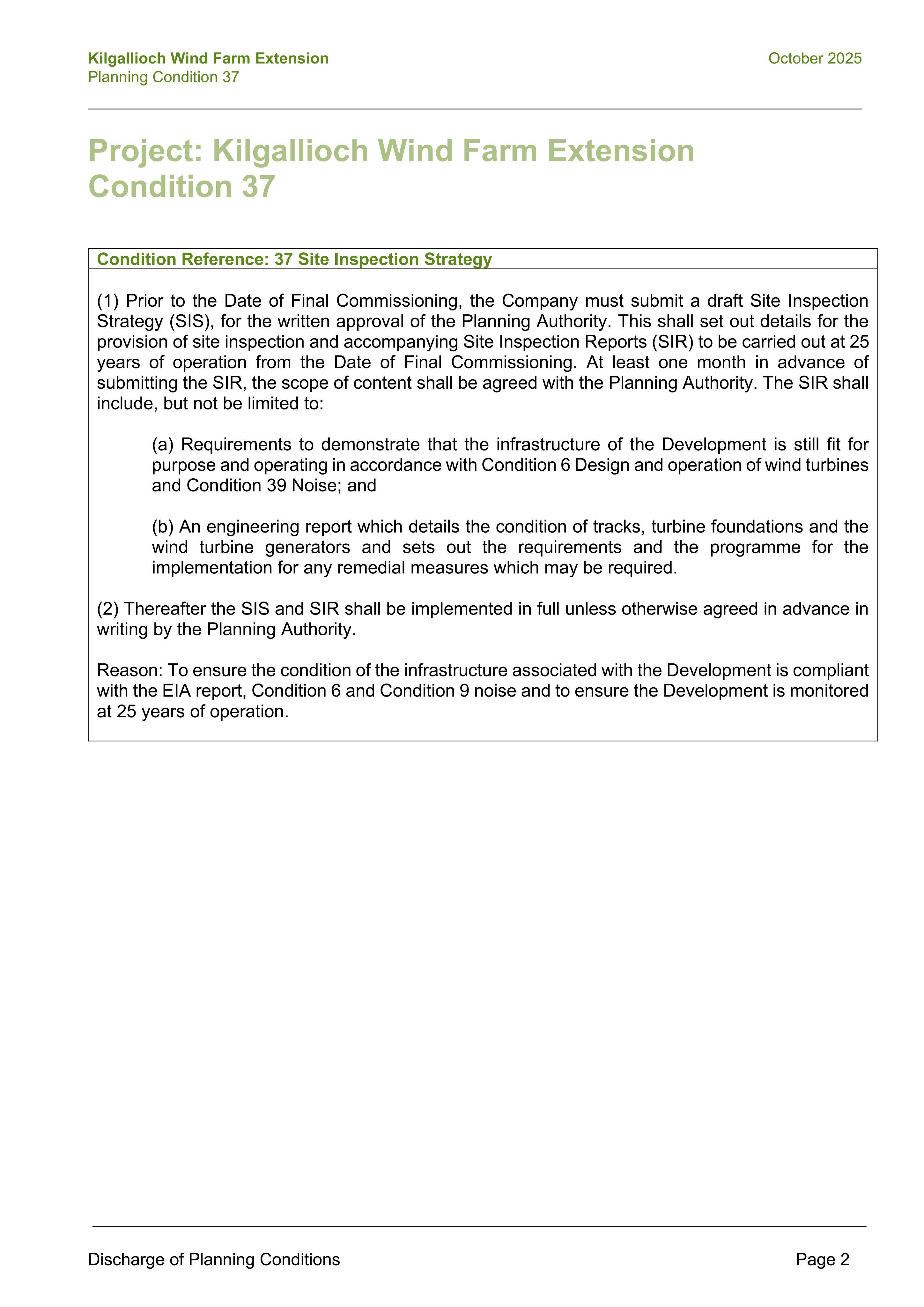 Planning document