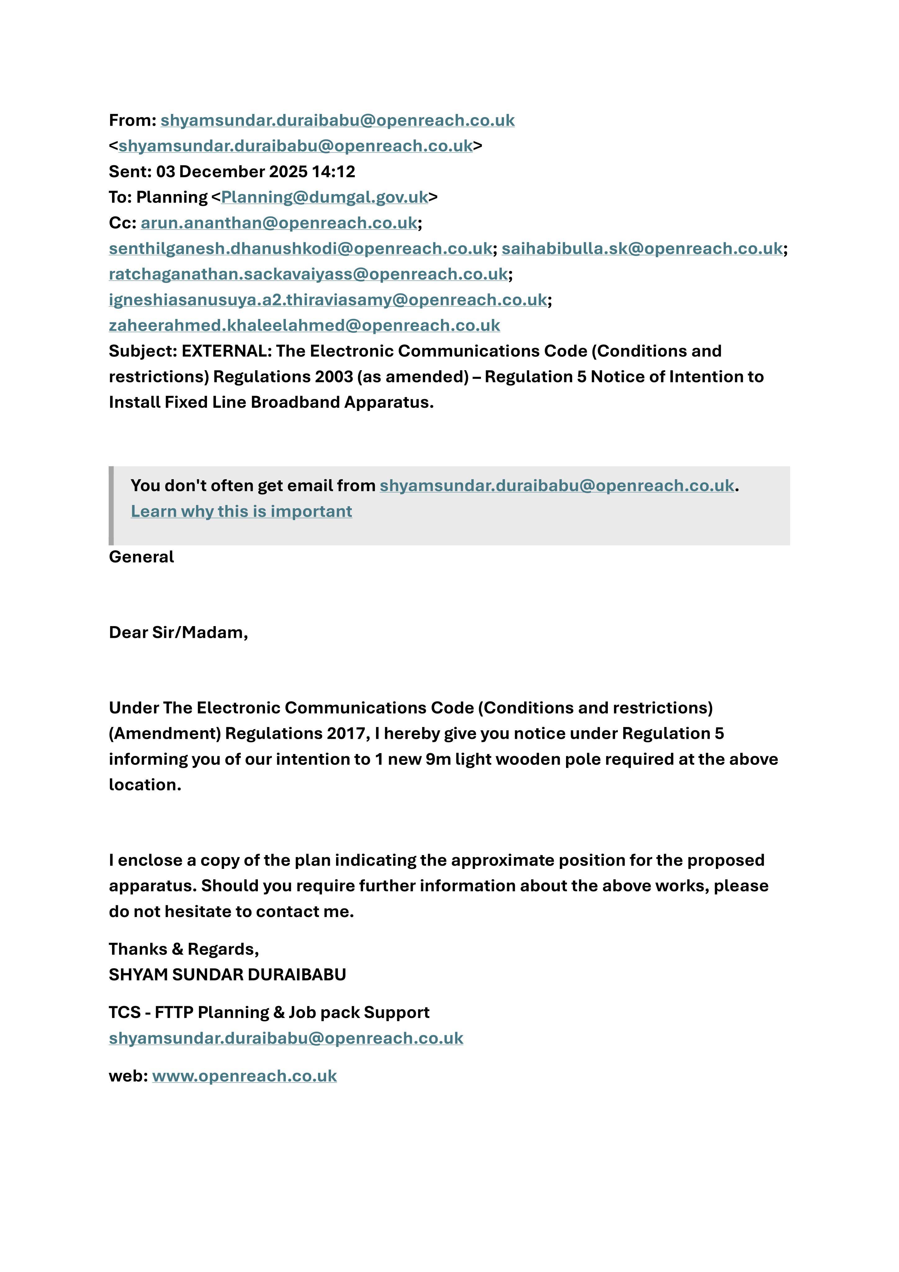 Planning document