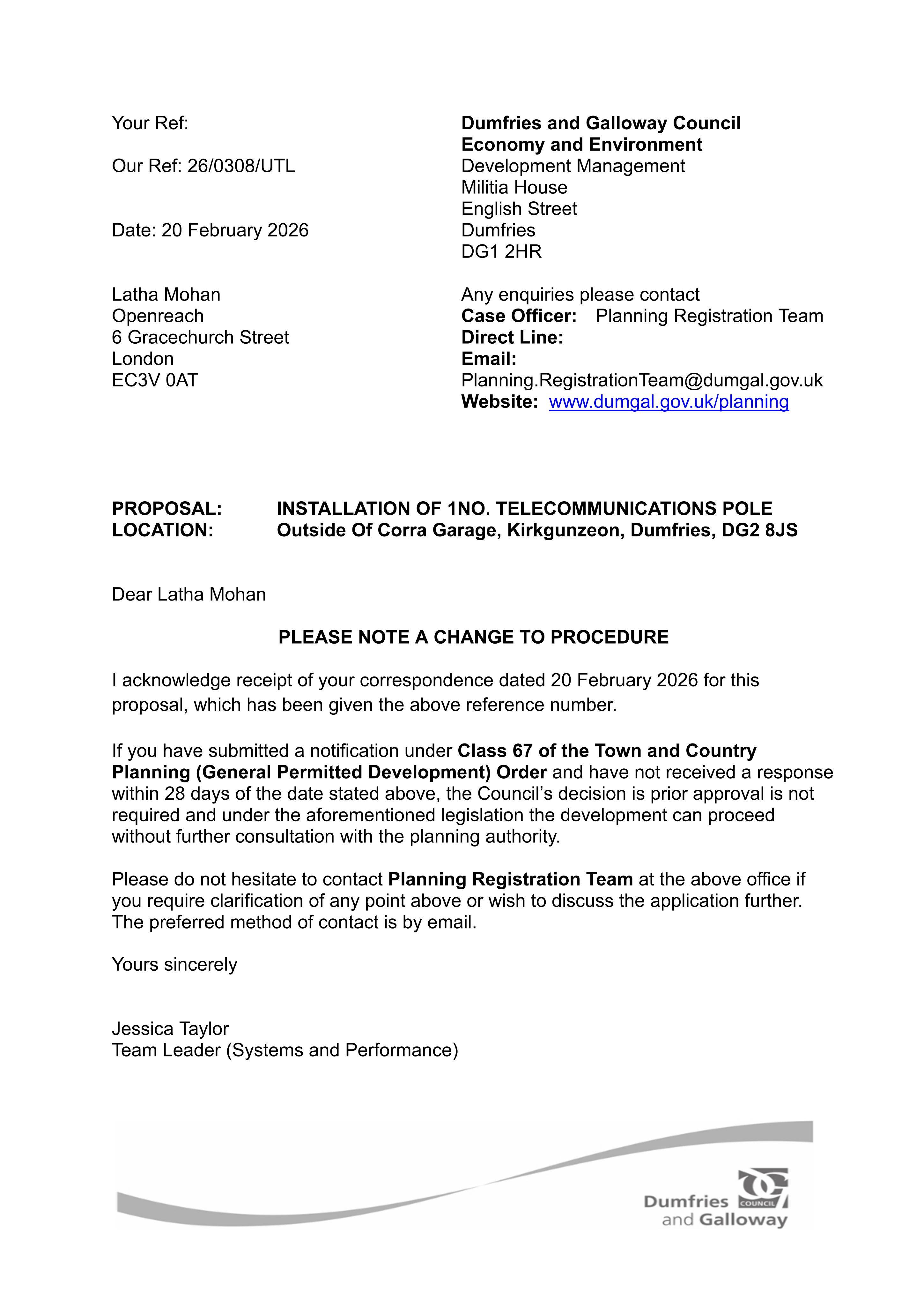 Planning document