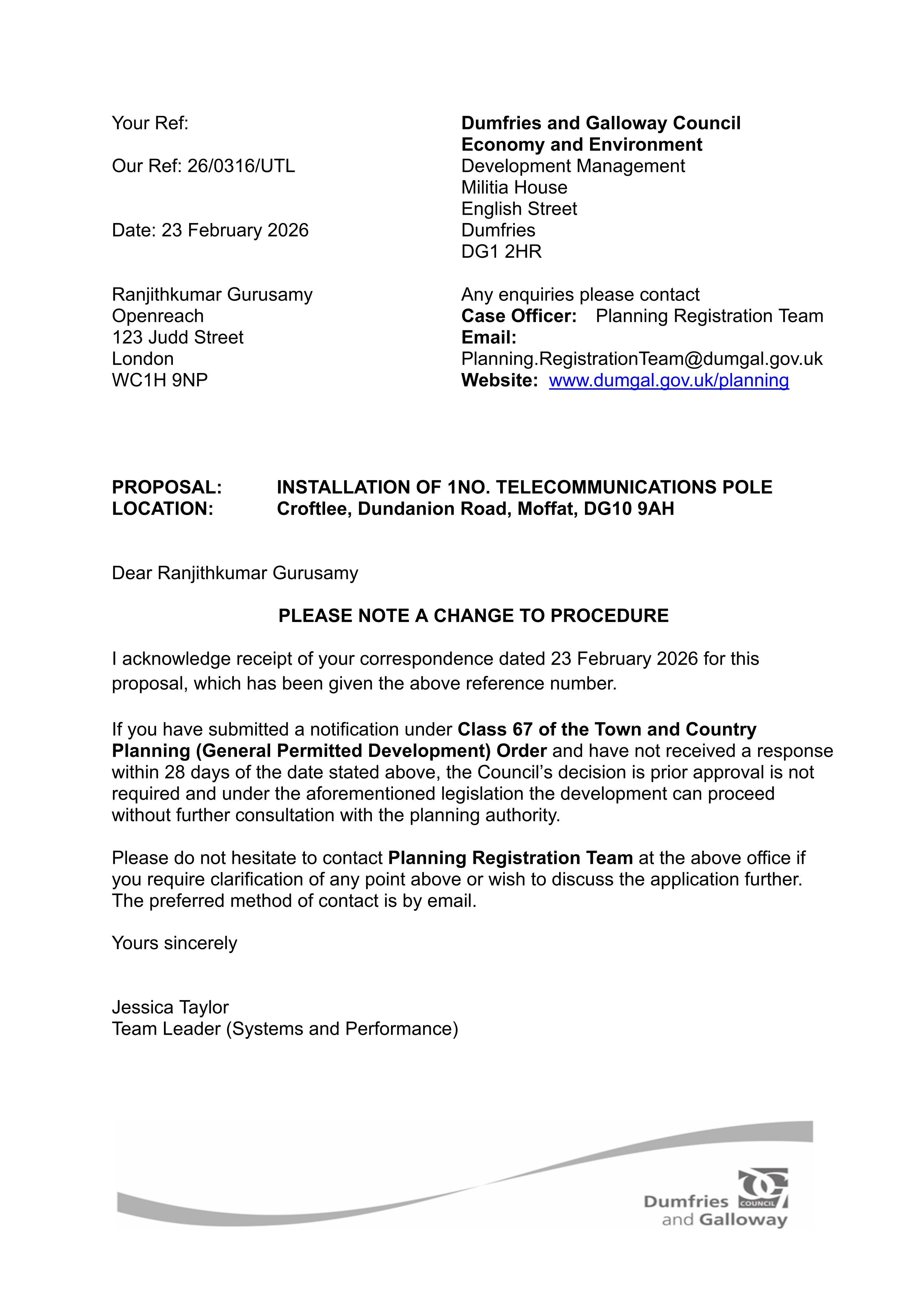 Planning document