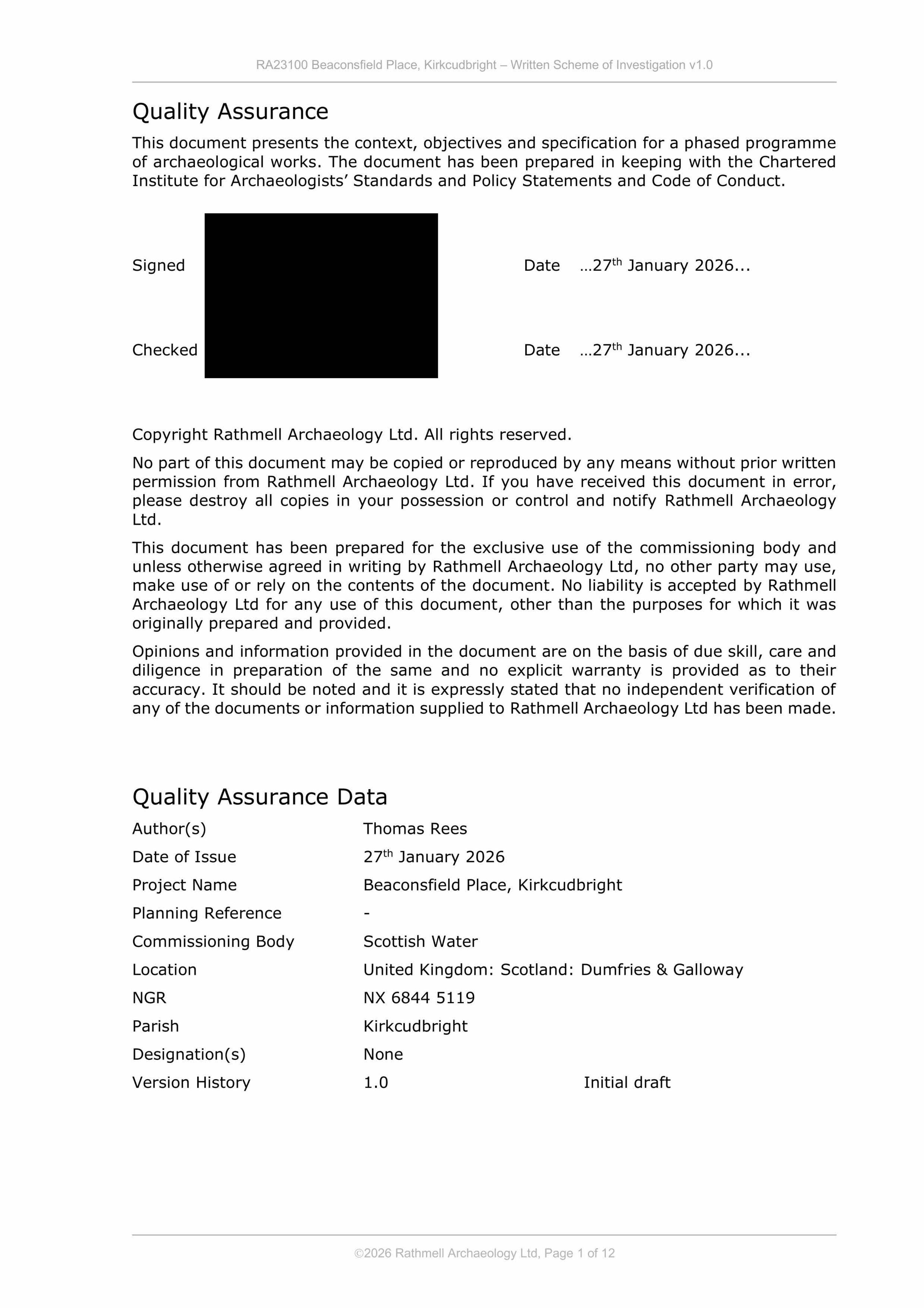 Planning document
