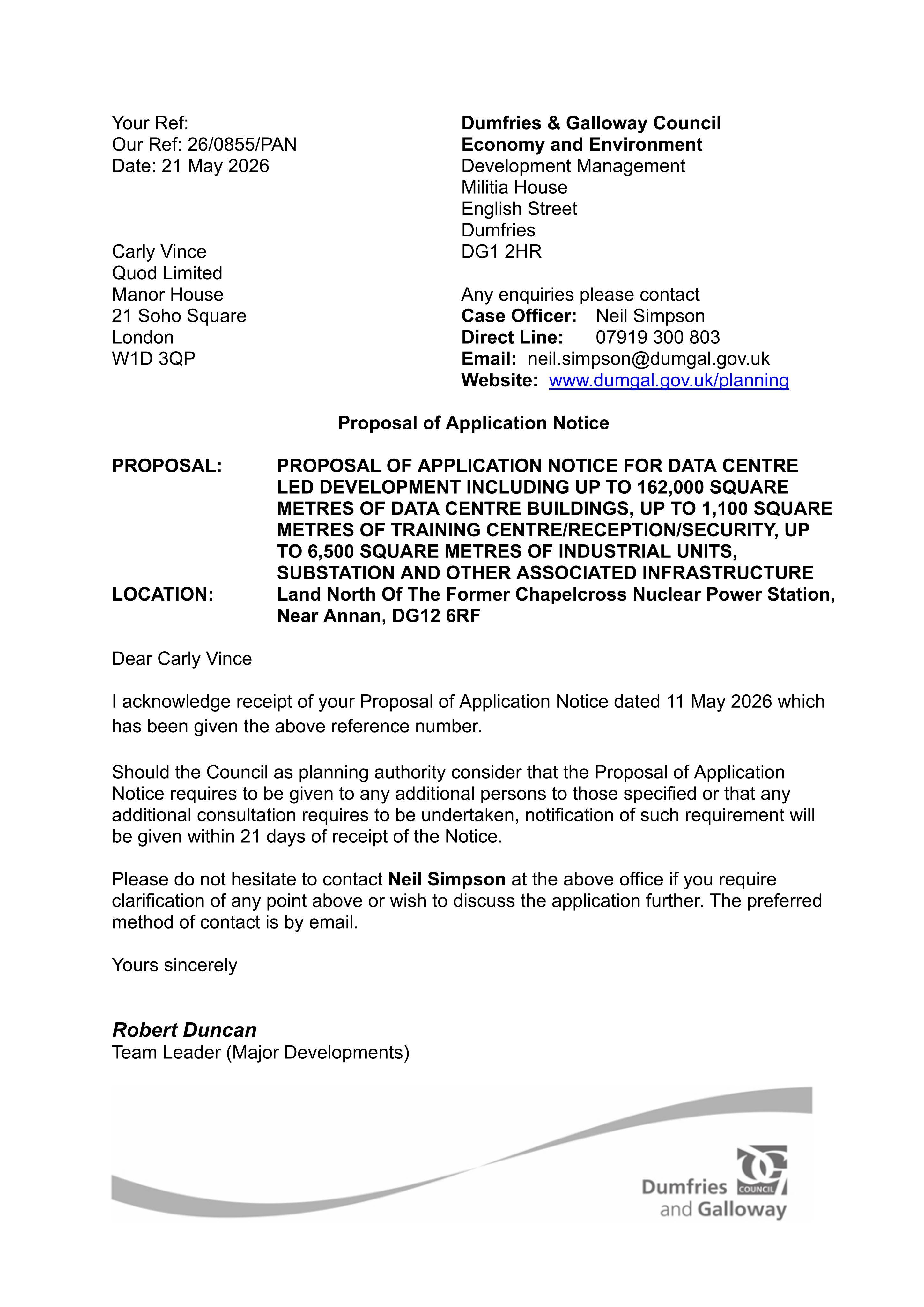 Planning document