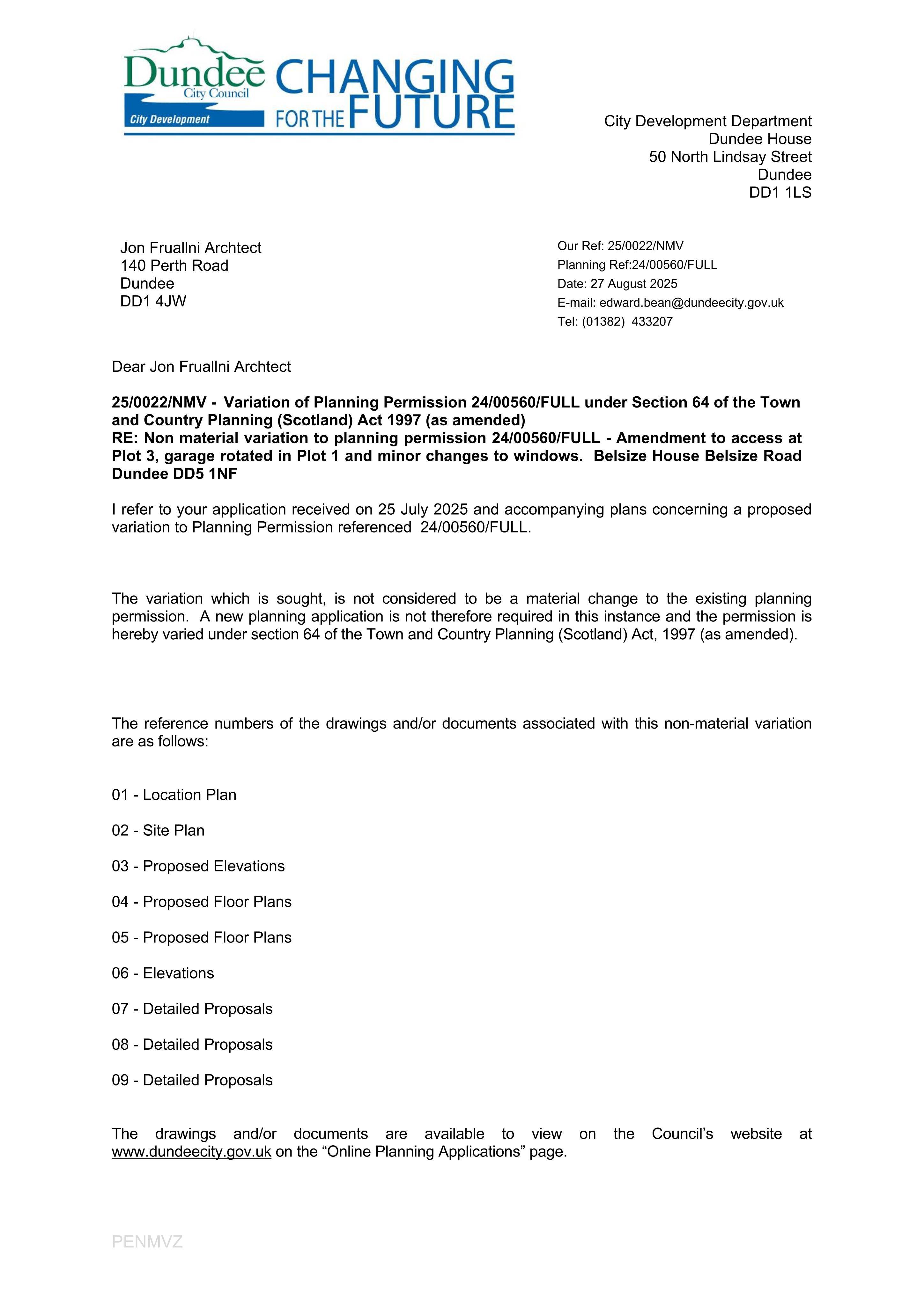 Planning document
