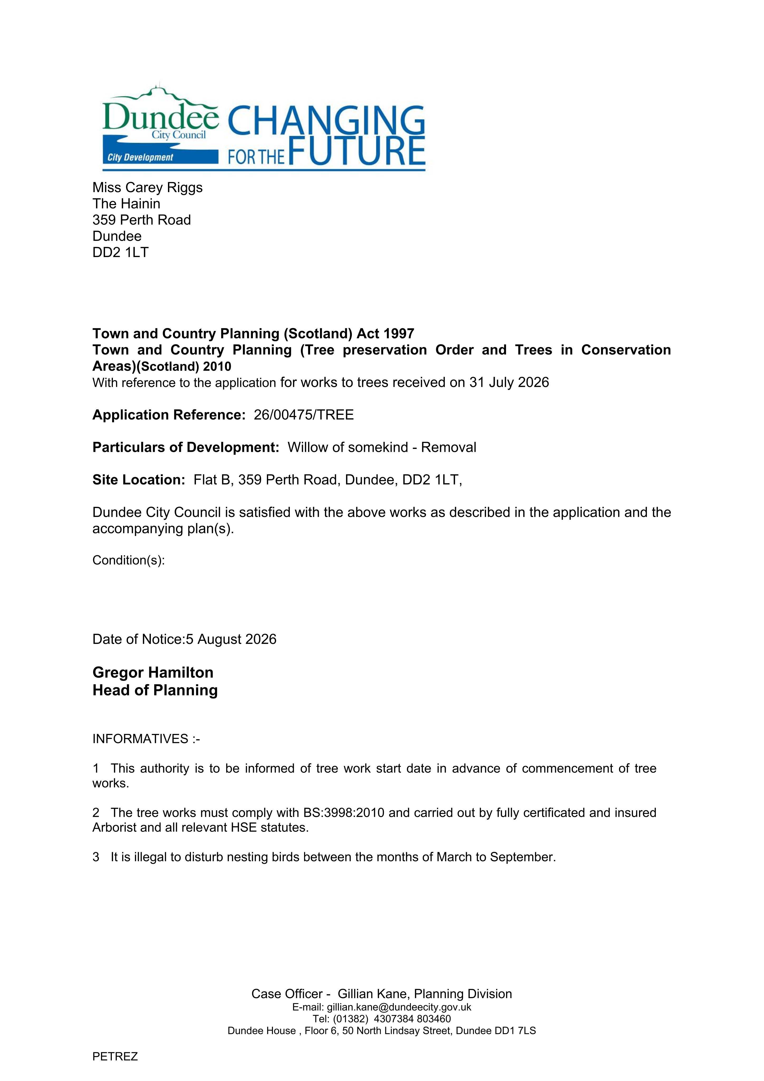 Planning document