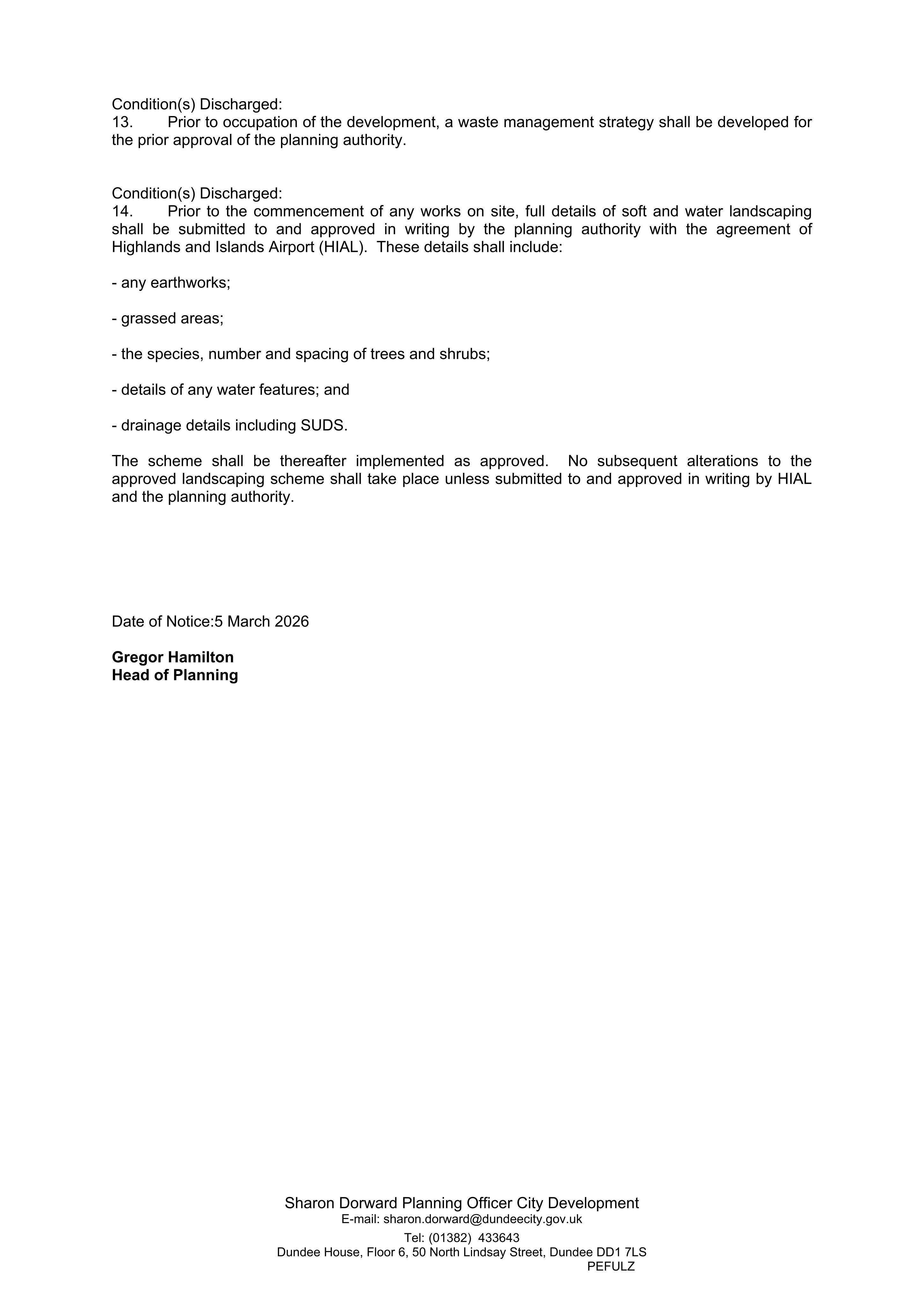 Planning document