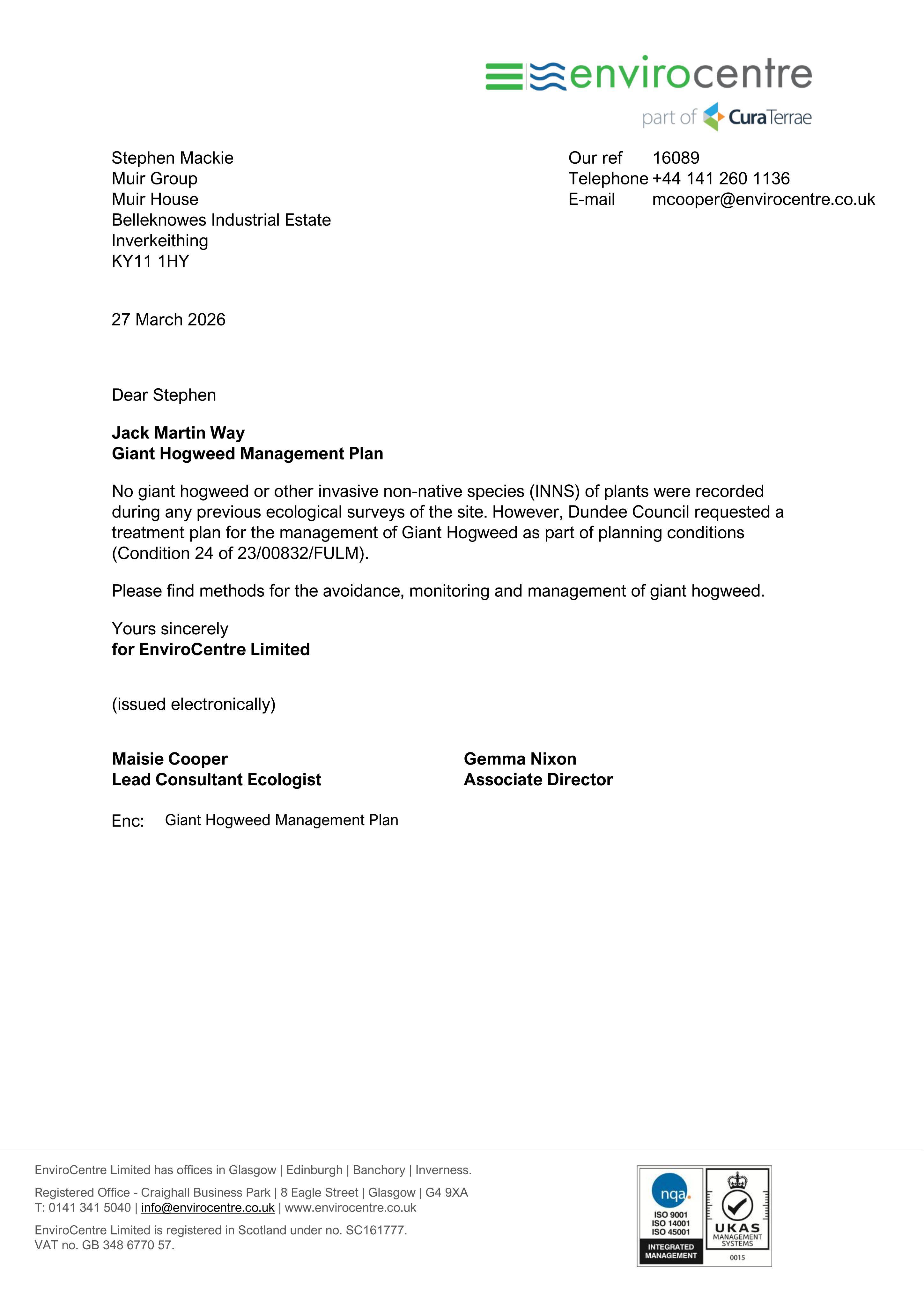 Planning document