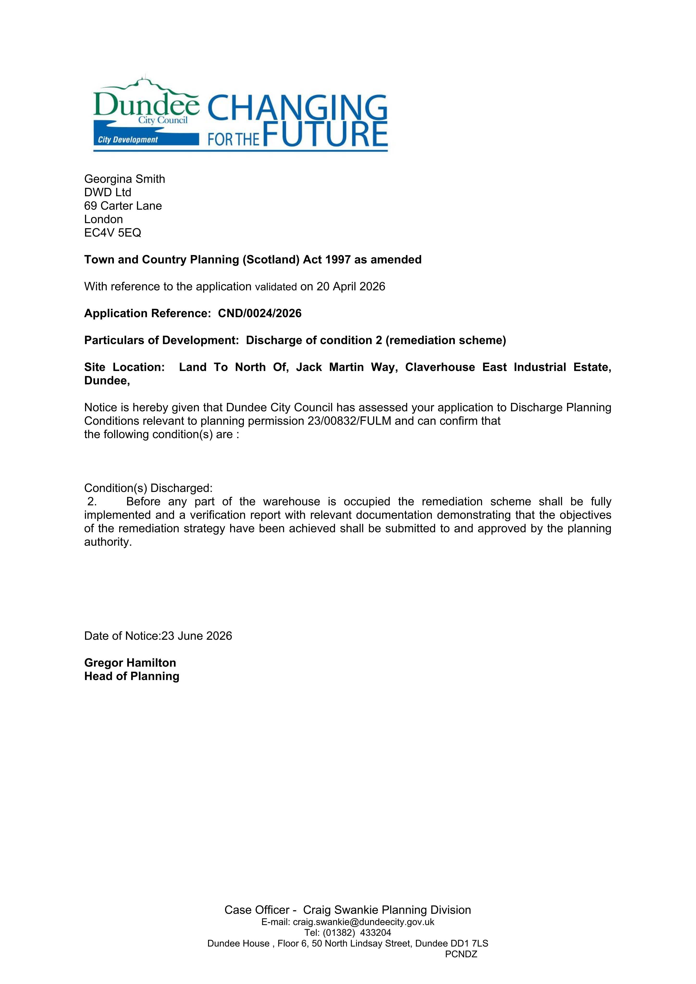 Planning document
