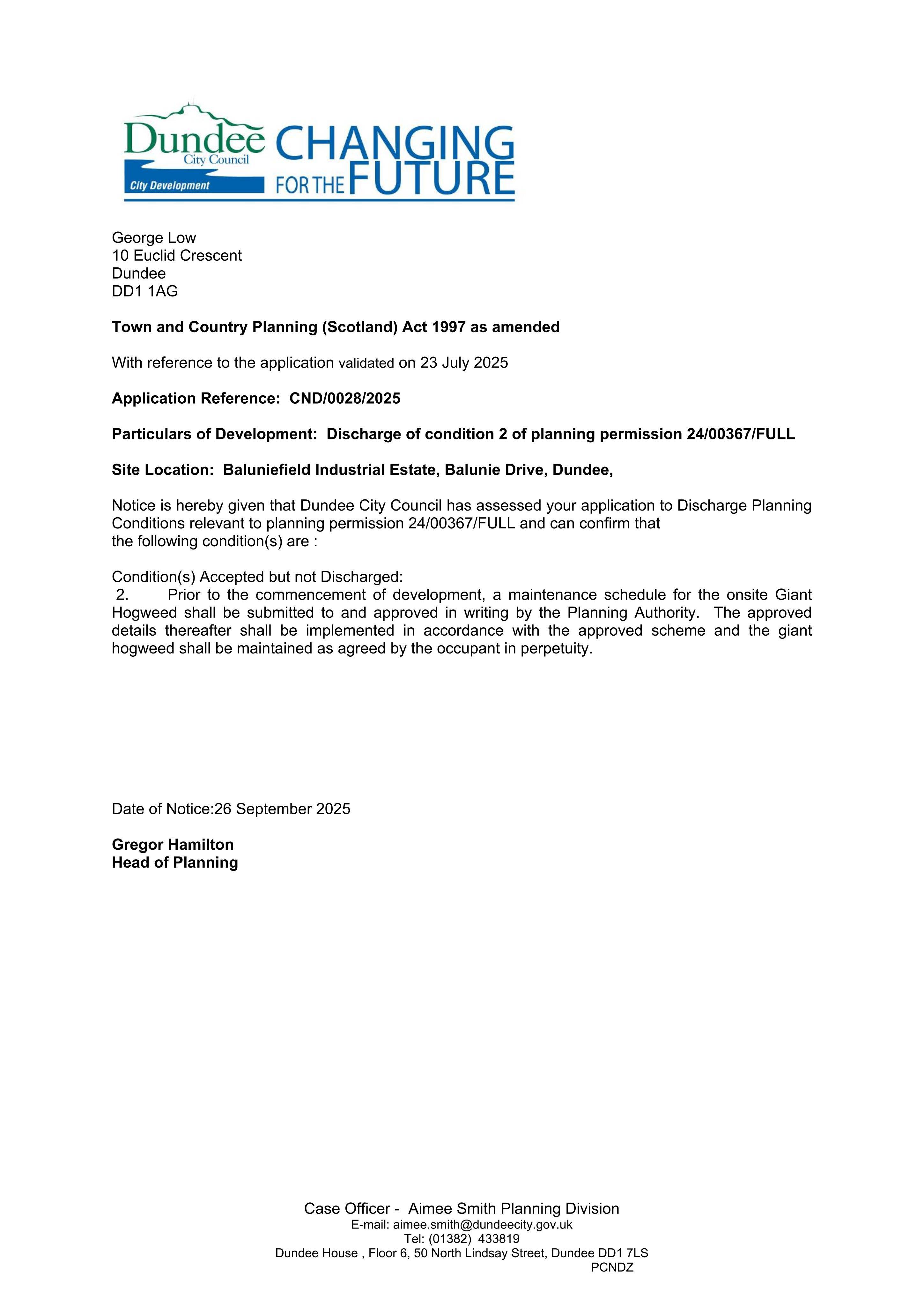 Planning document
