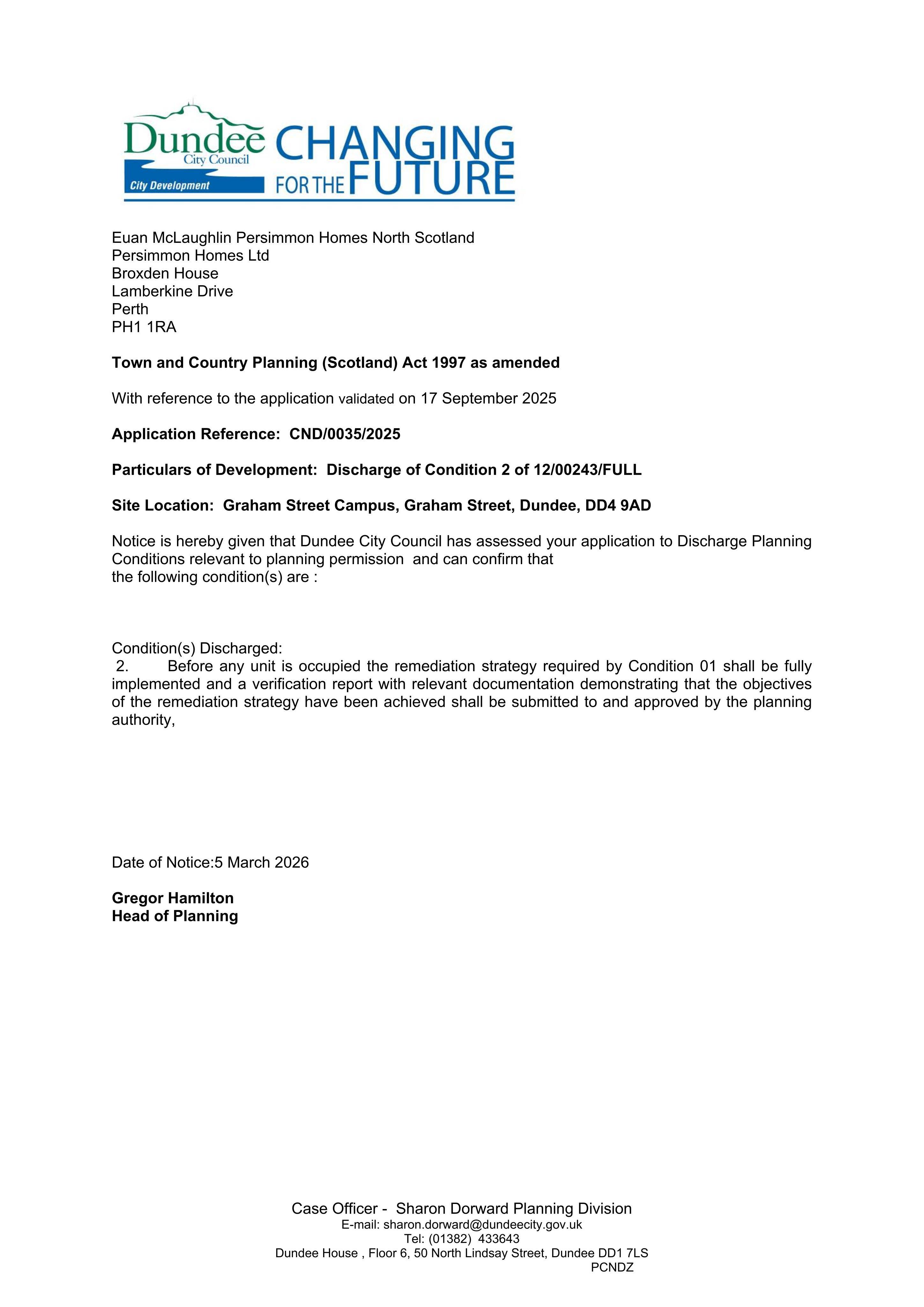 Planning document
