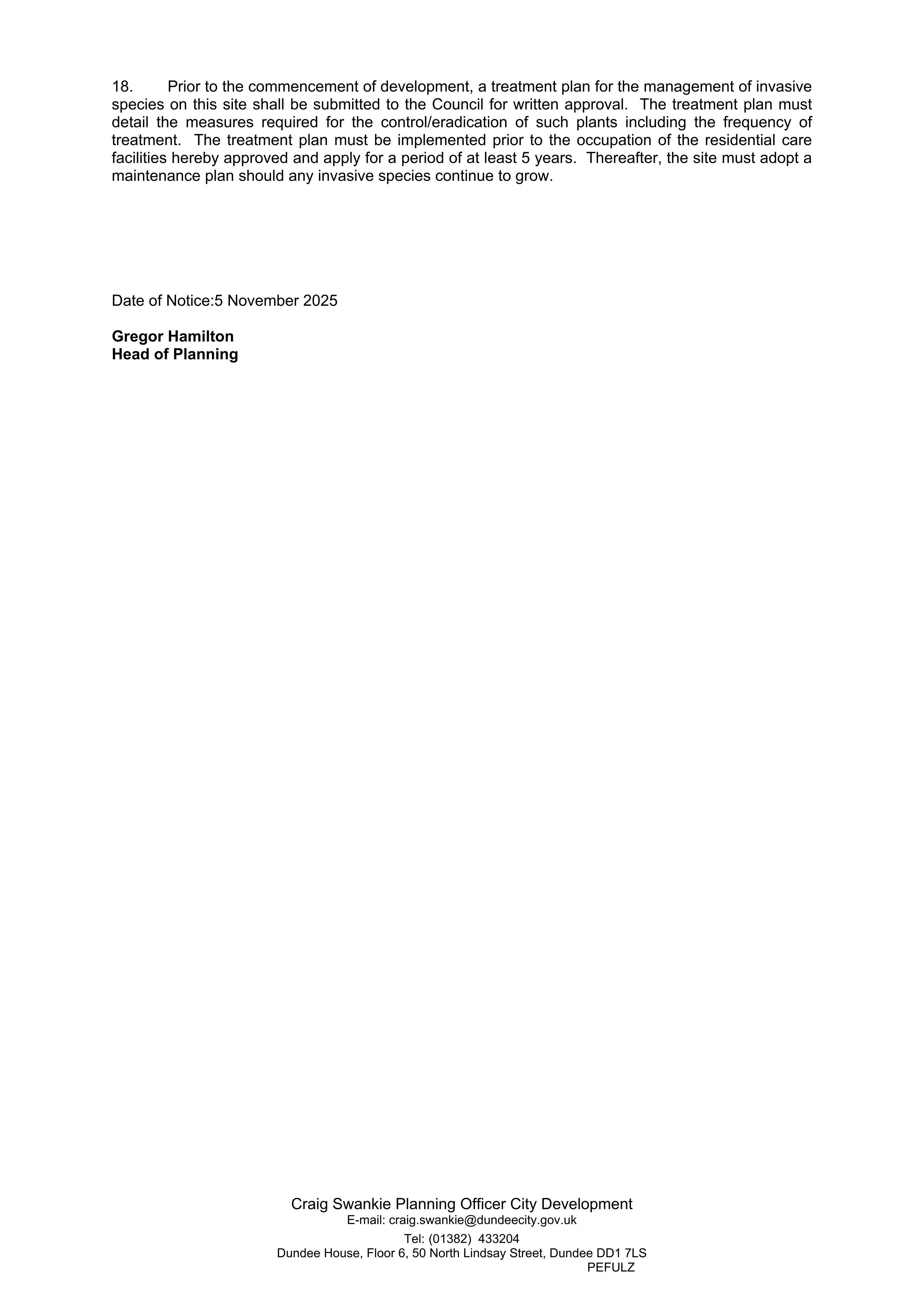 Planning document