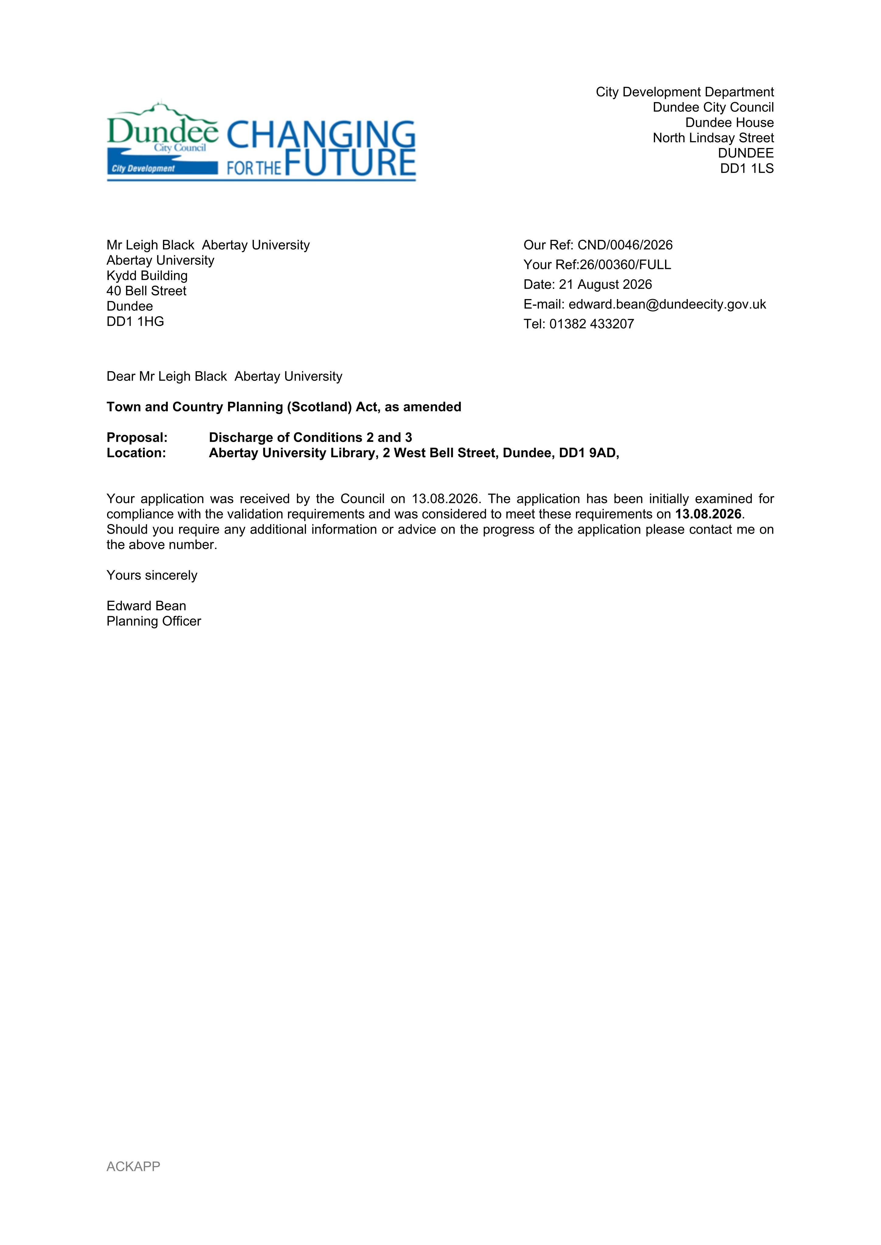 Planning document