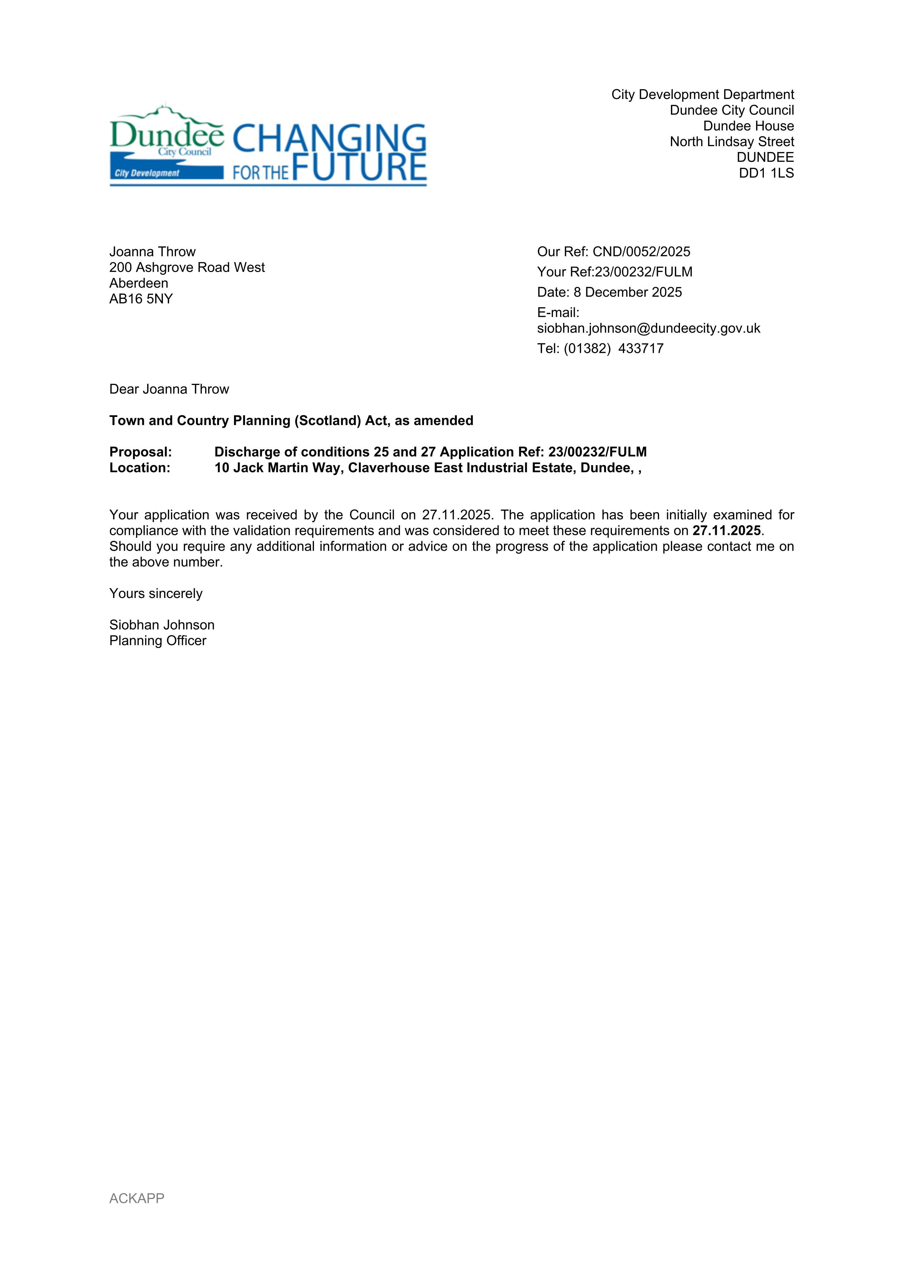 Planning document