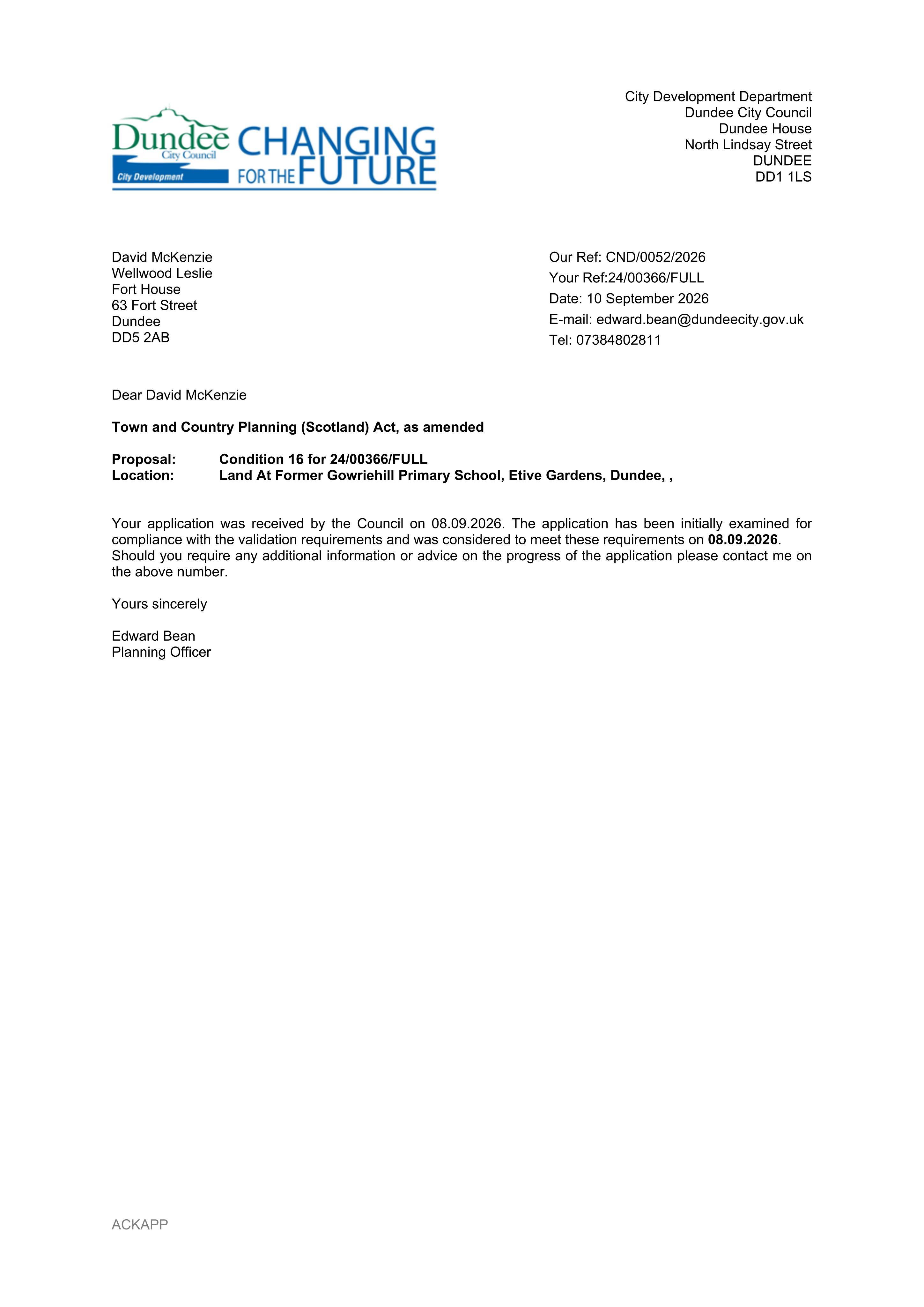 Planning document