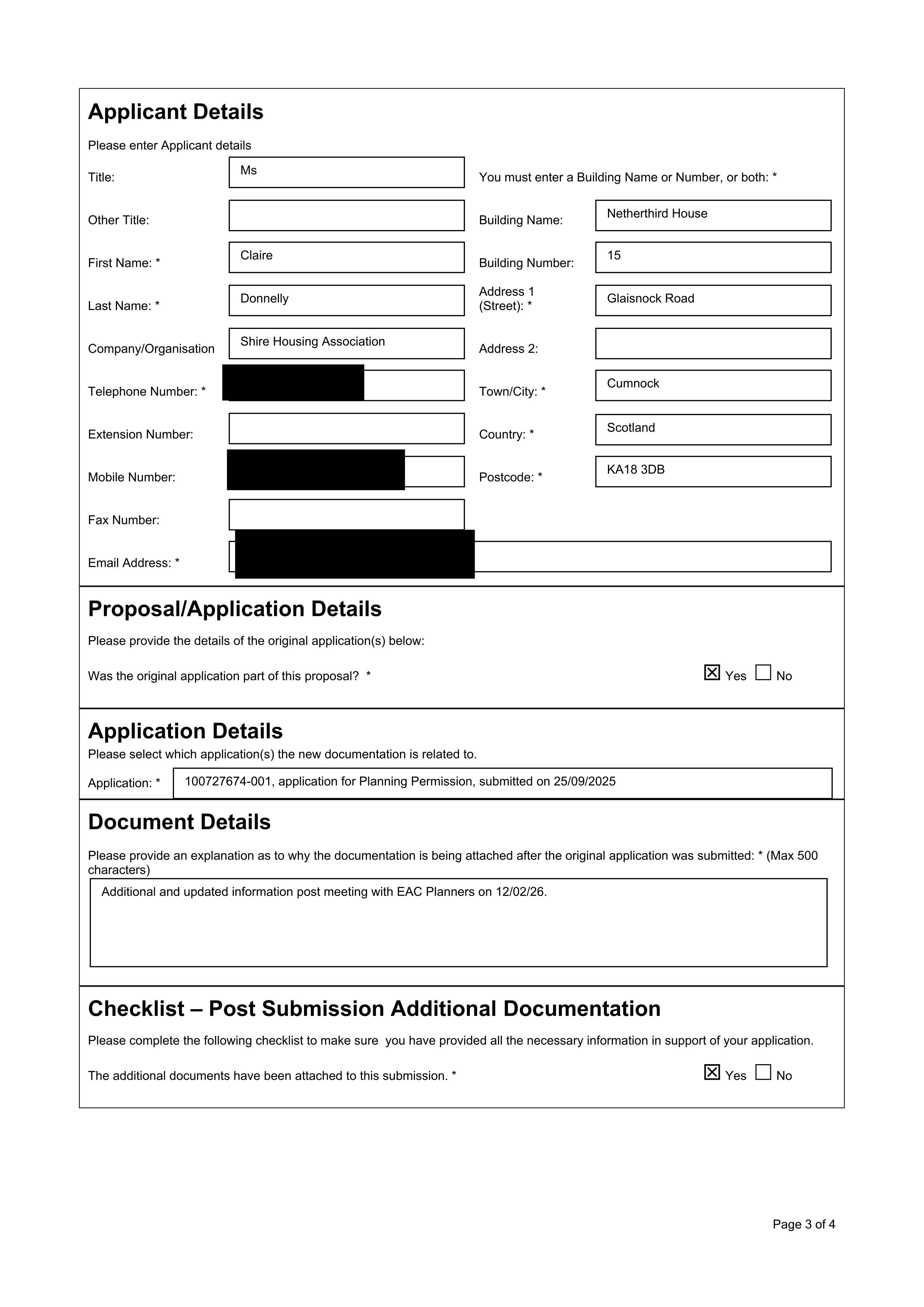 Planning document