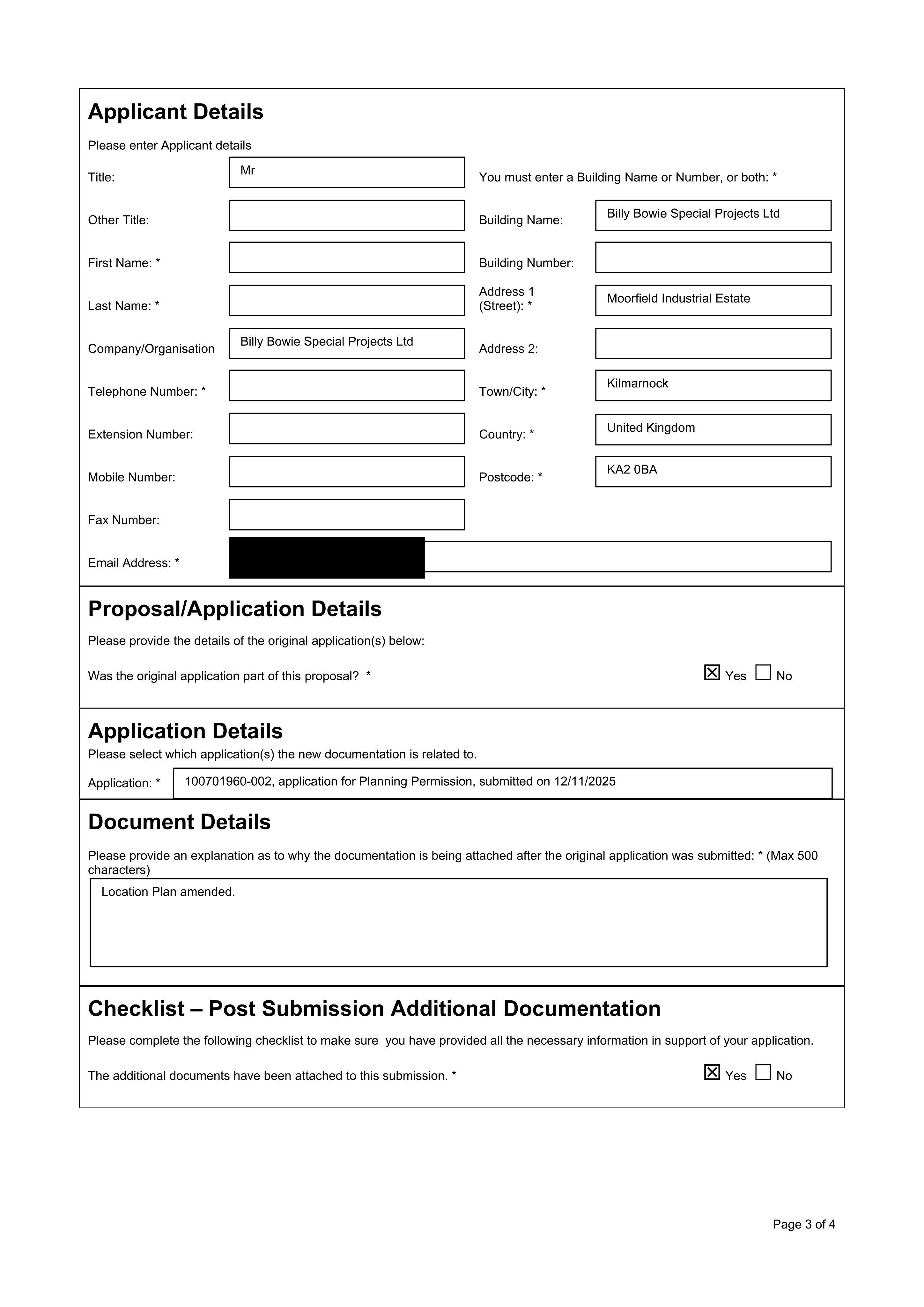 Planning document
