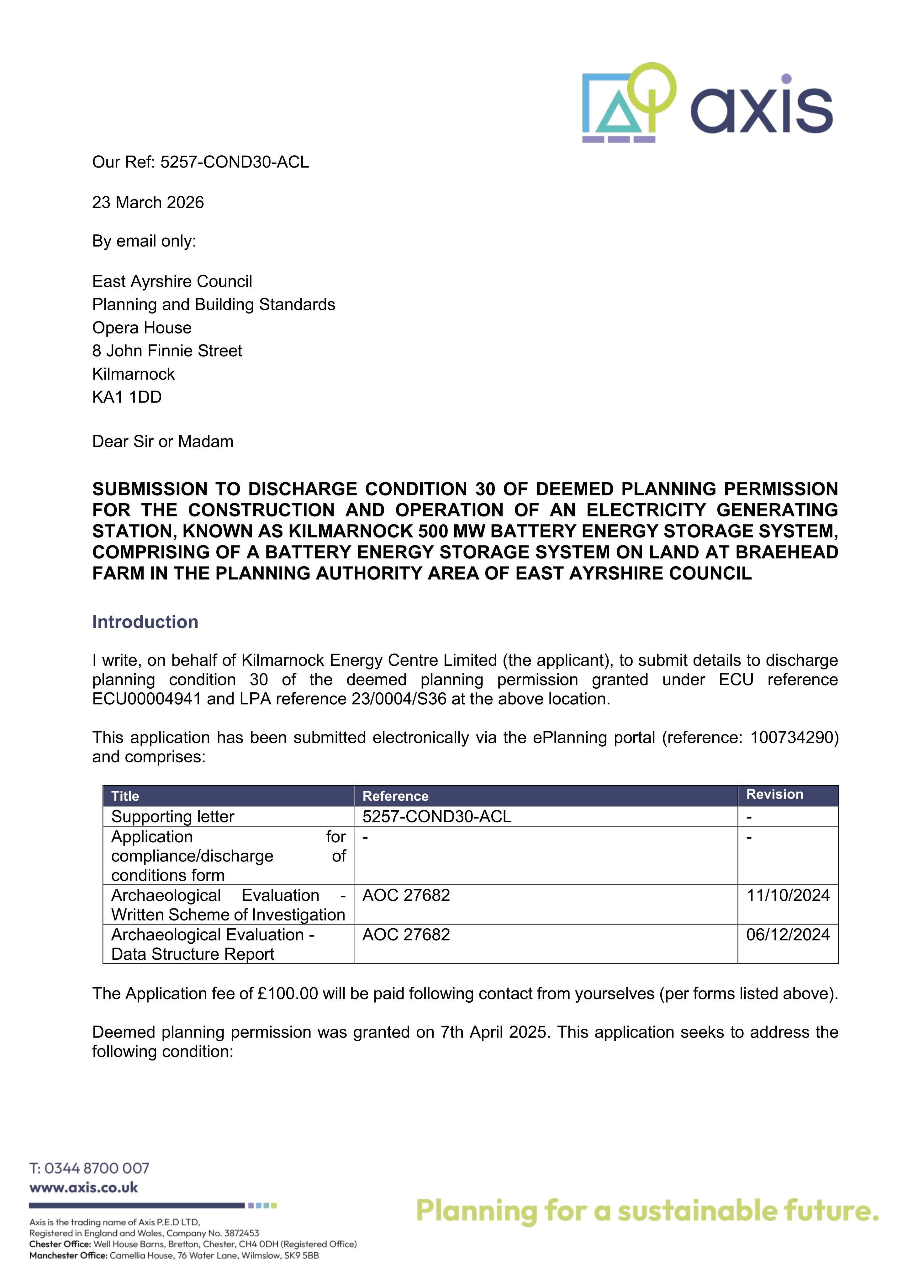 Planning document