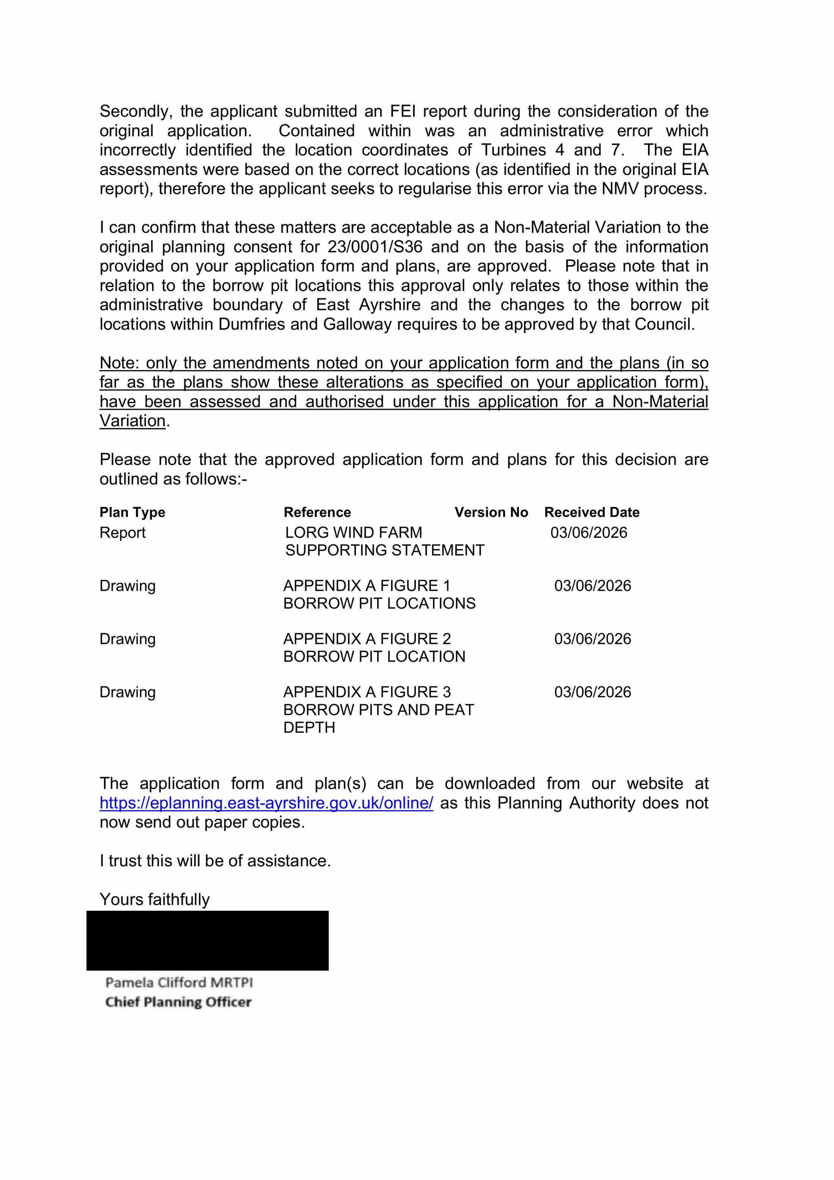 Planning document