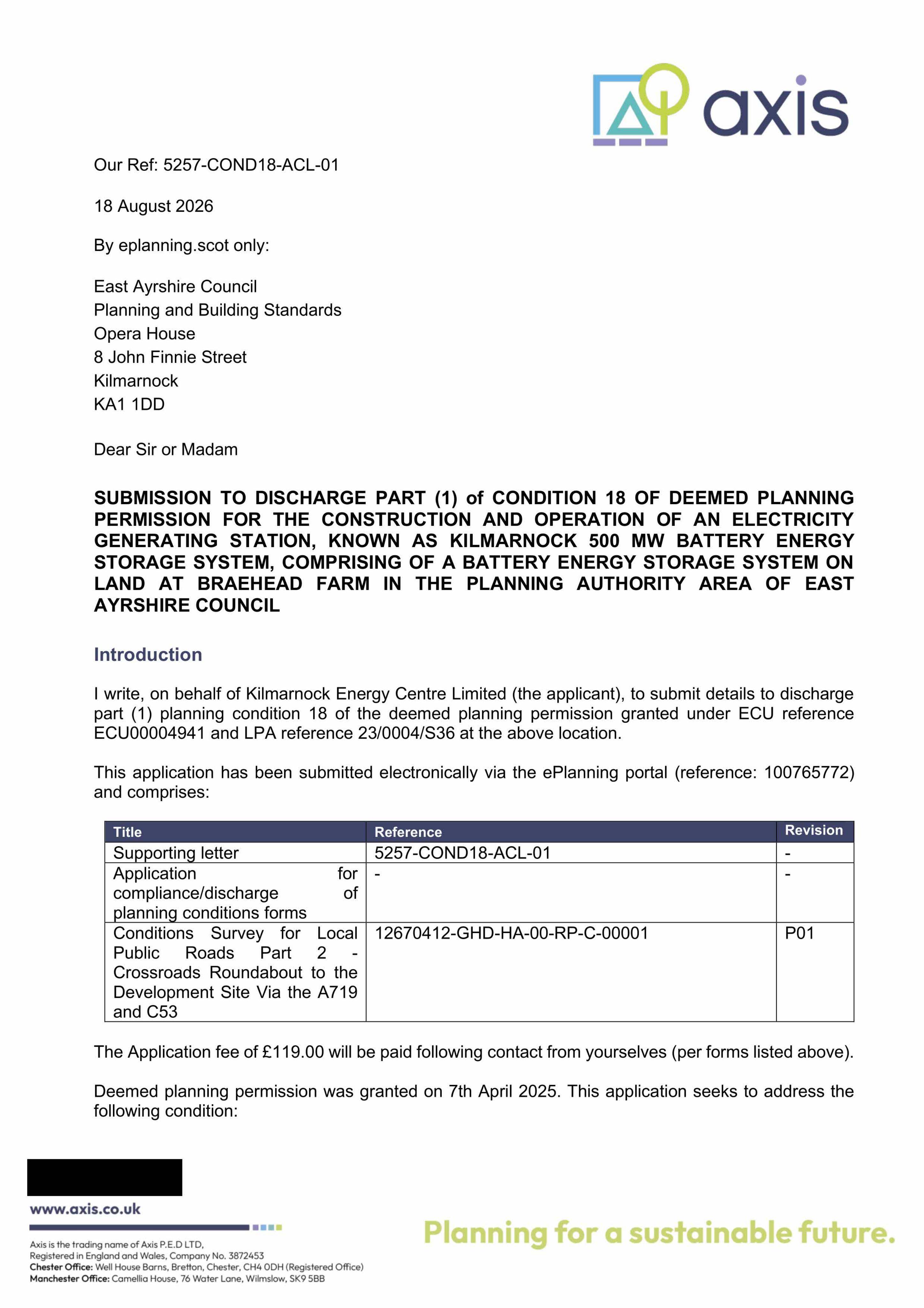Planning document