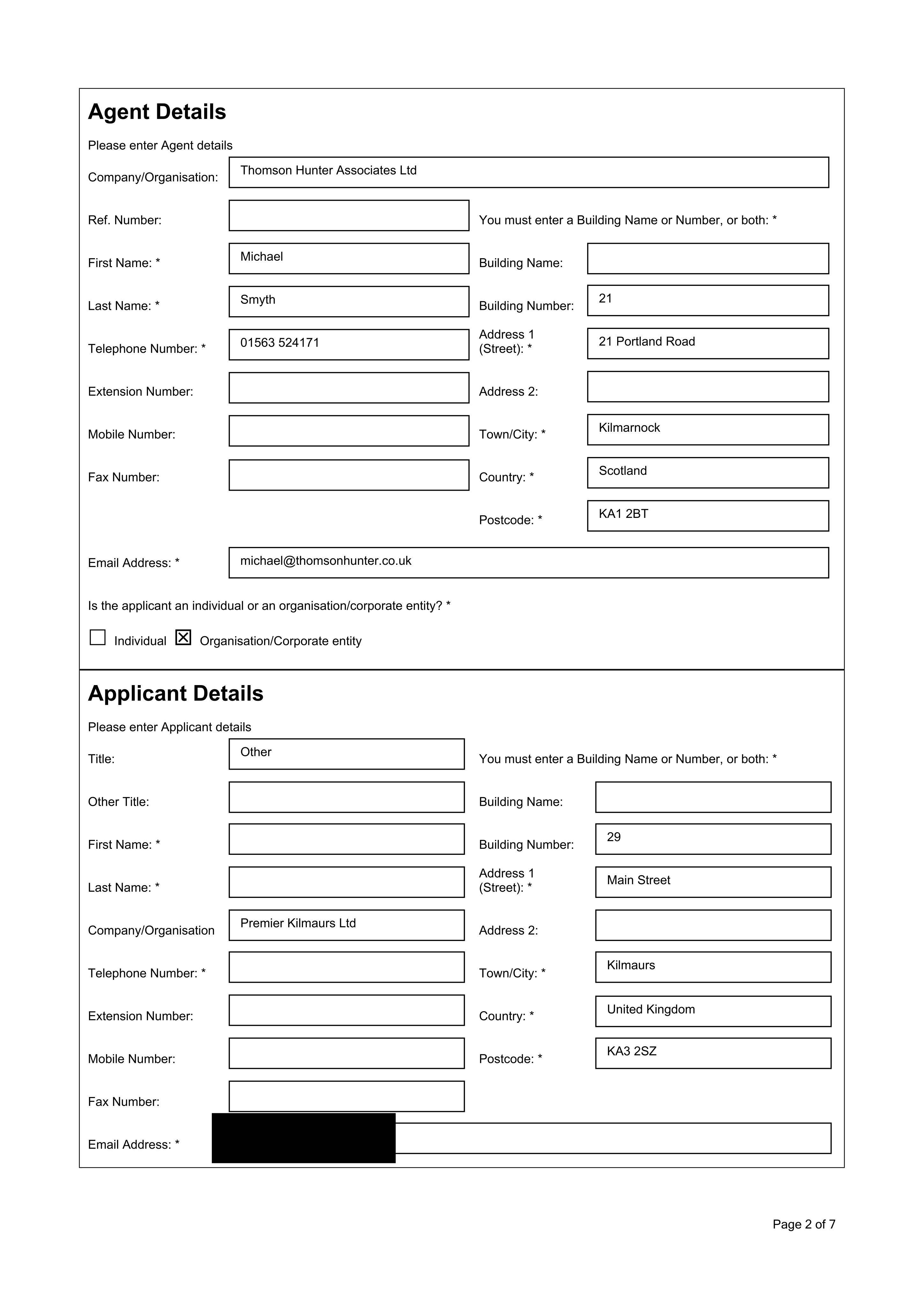 Planning document