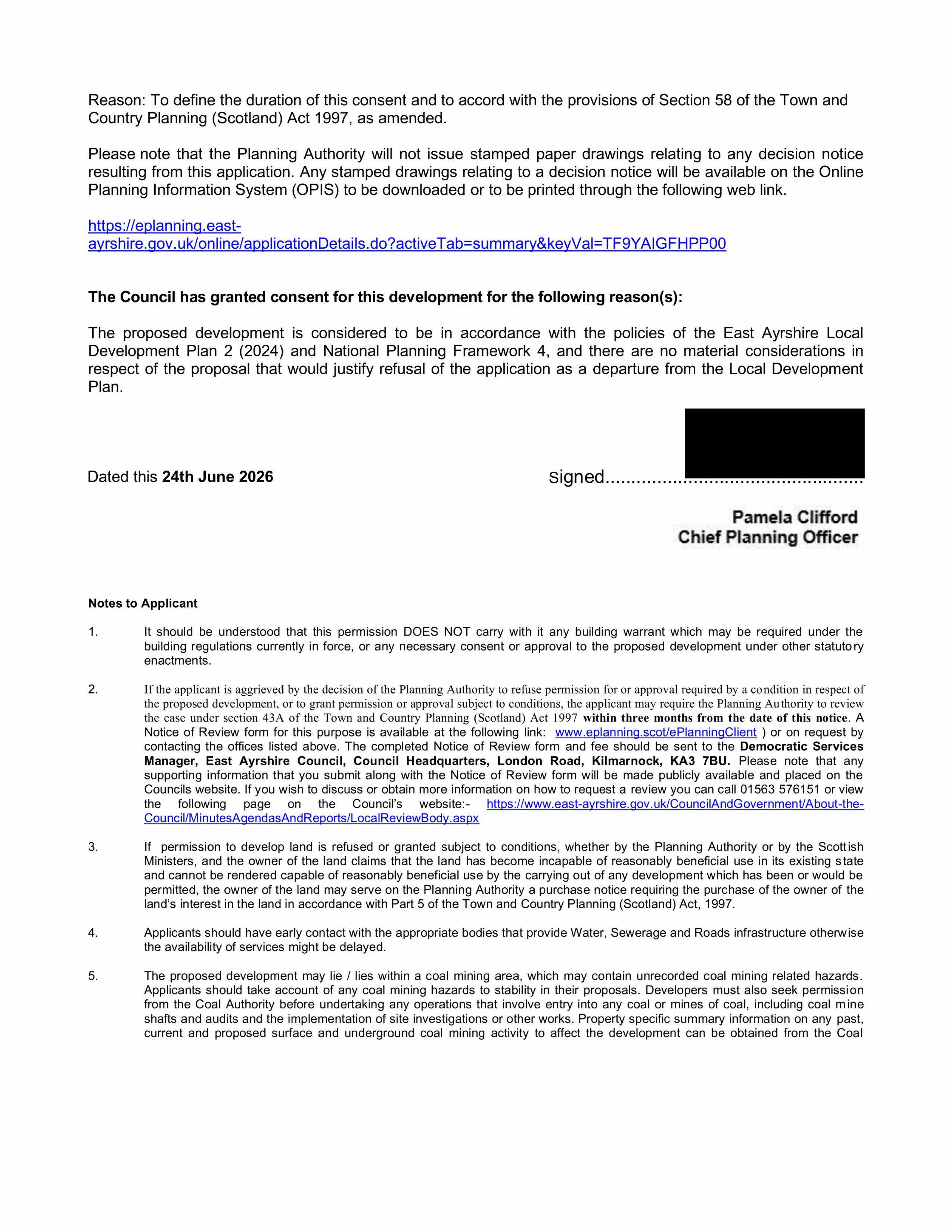 Planning document