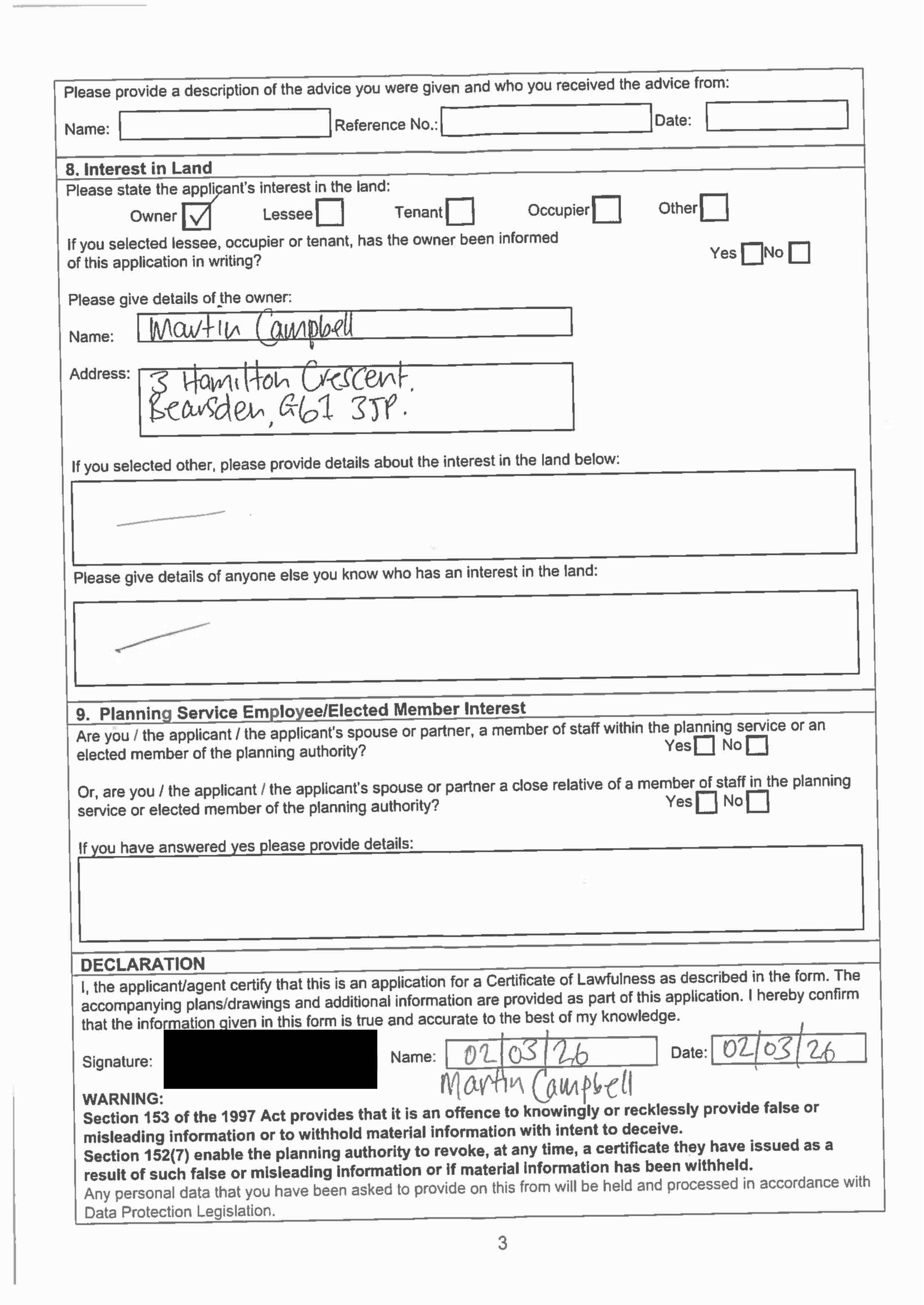 Planning document
