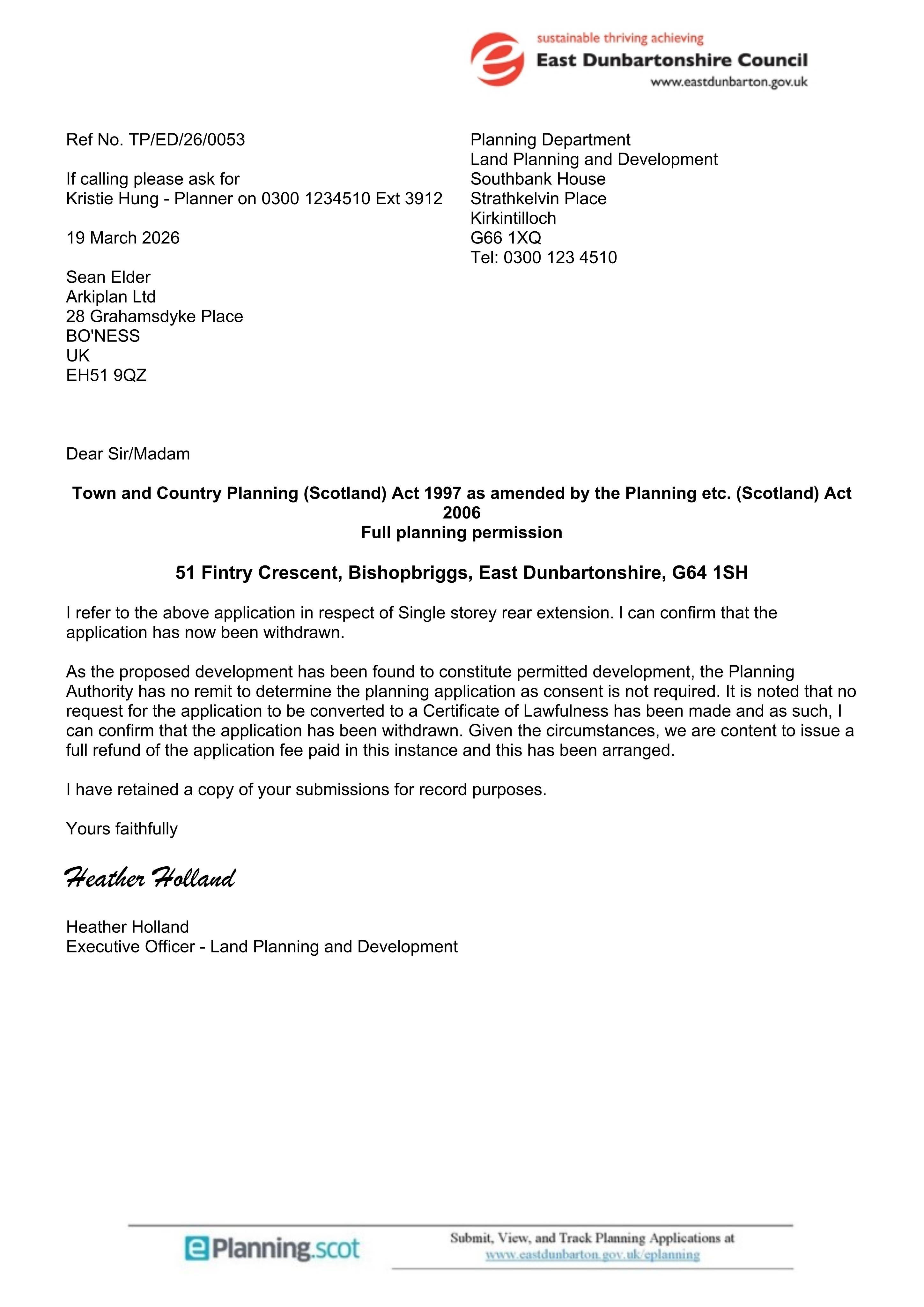 Planning document