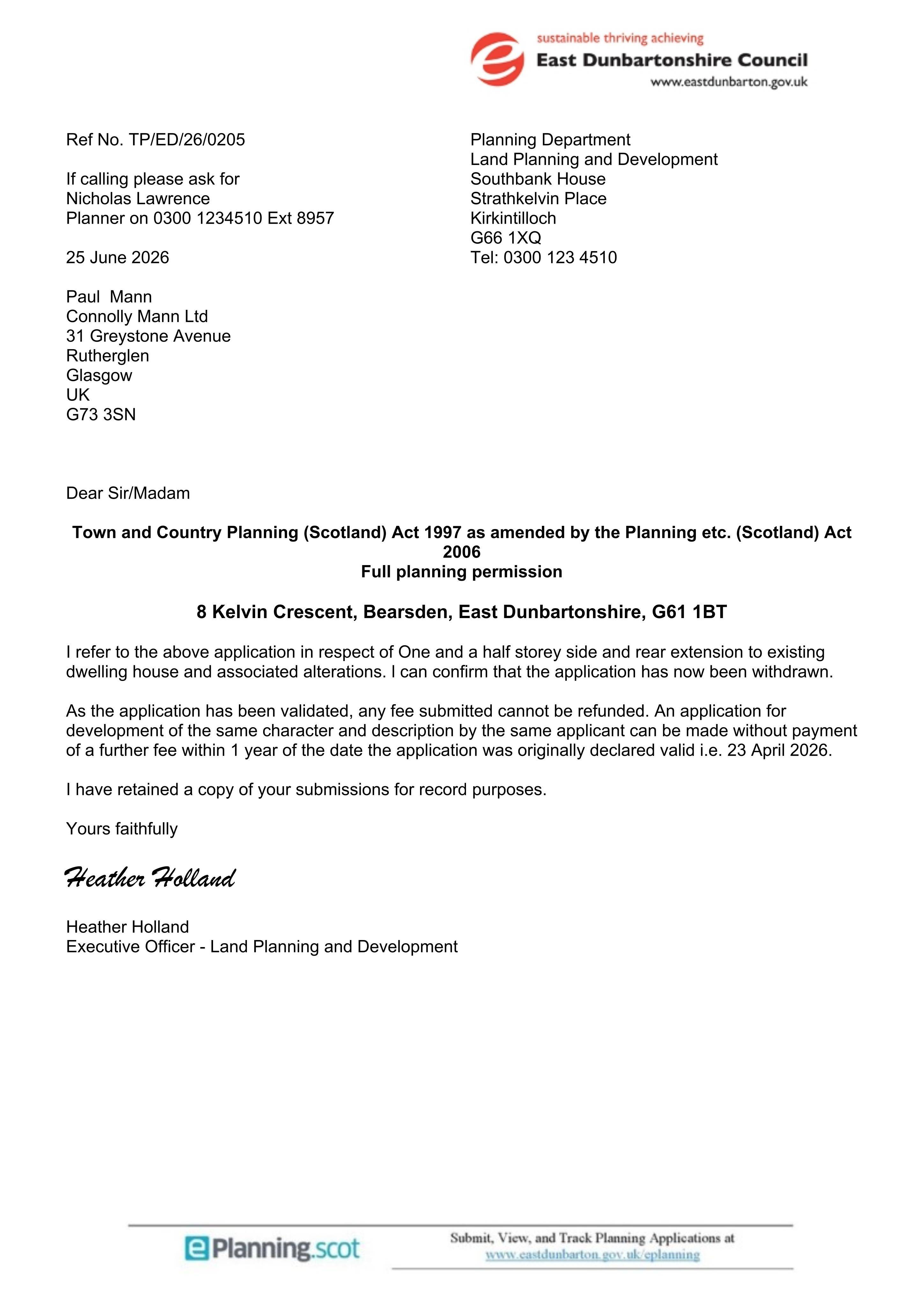 Planning document