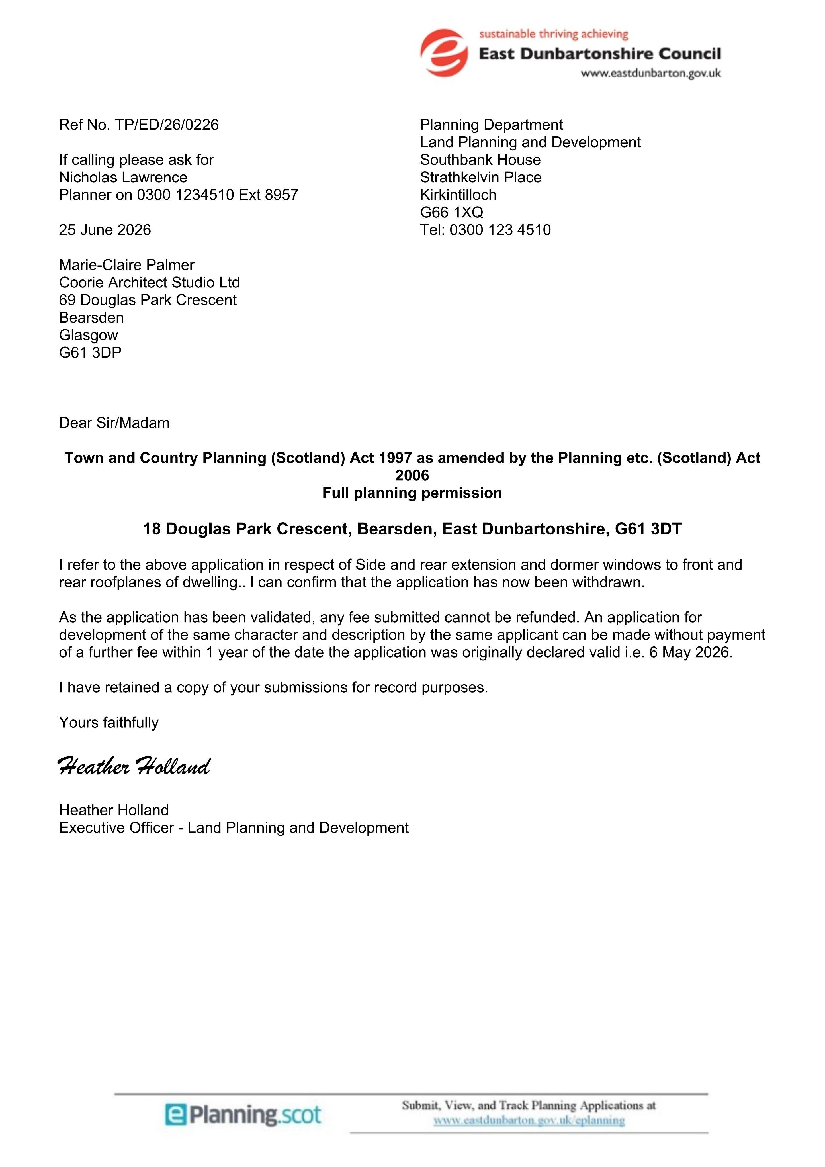 Planning document