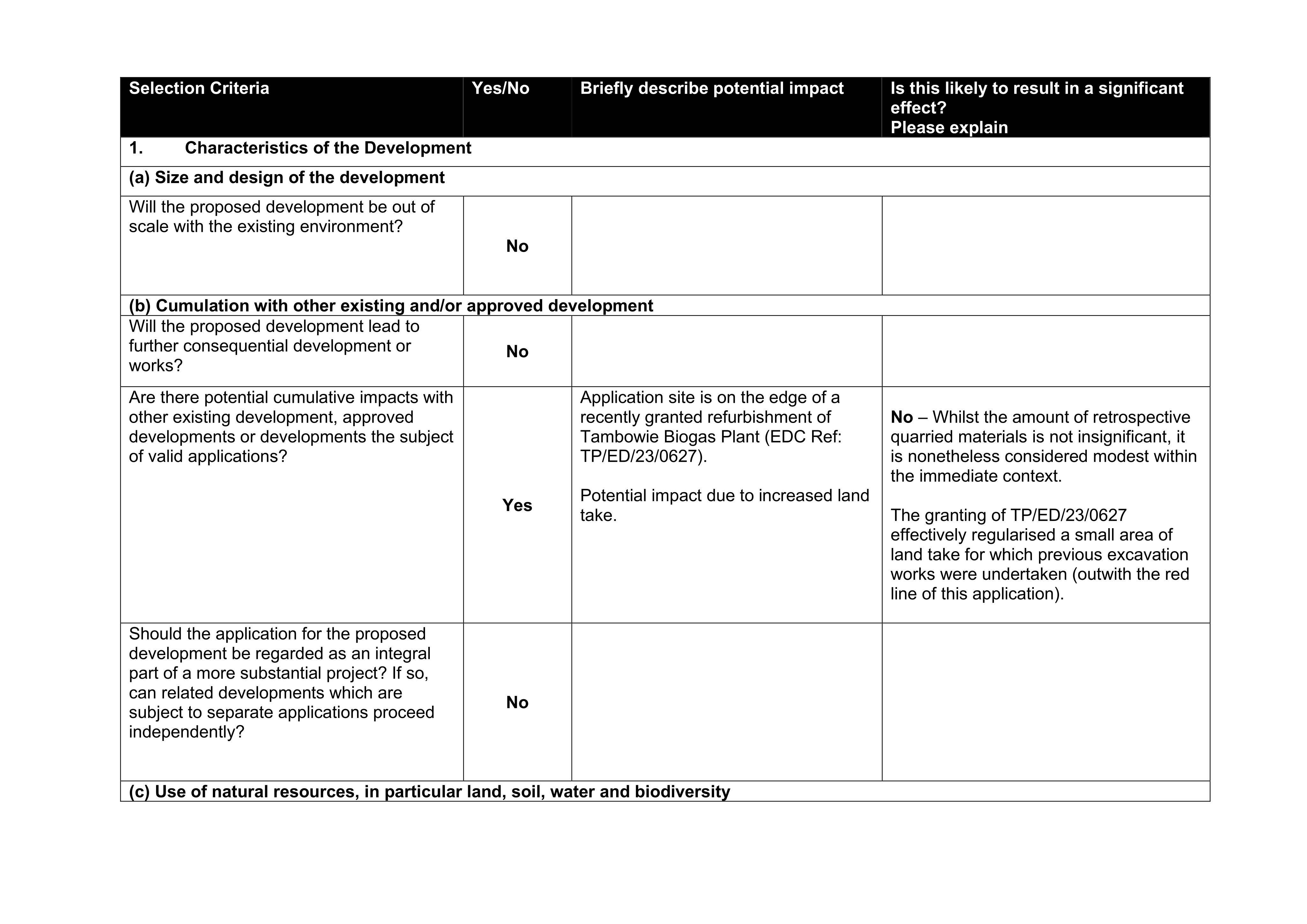 Planning document