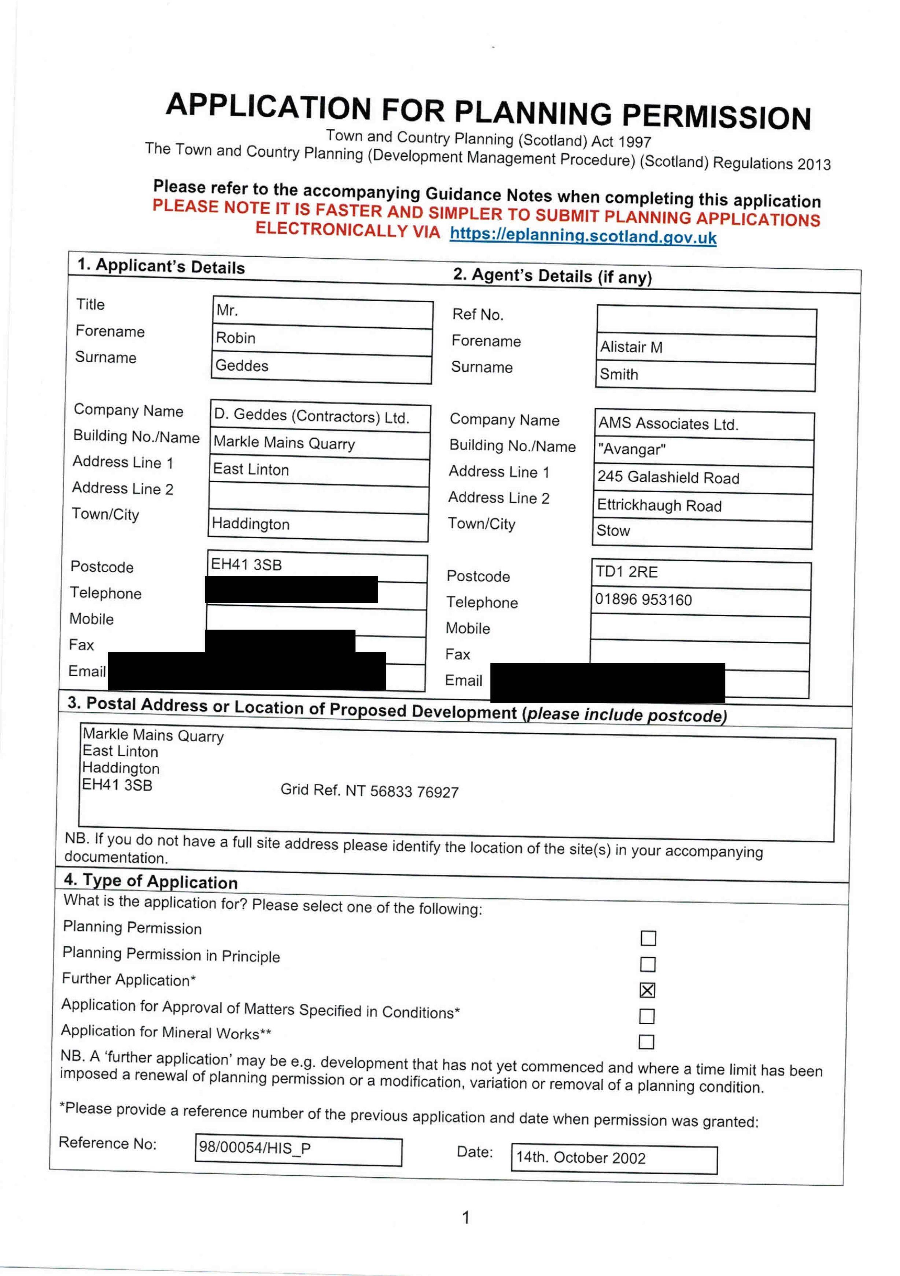 Planning document