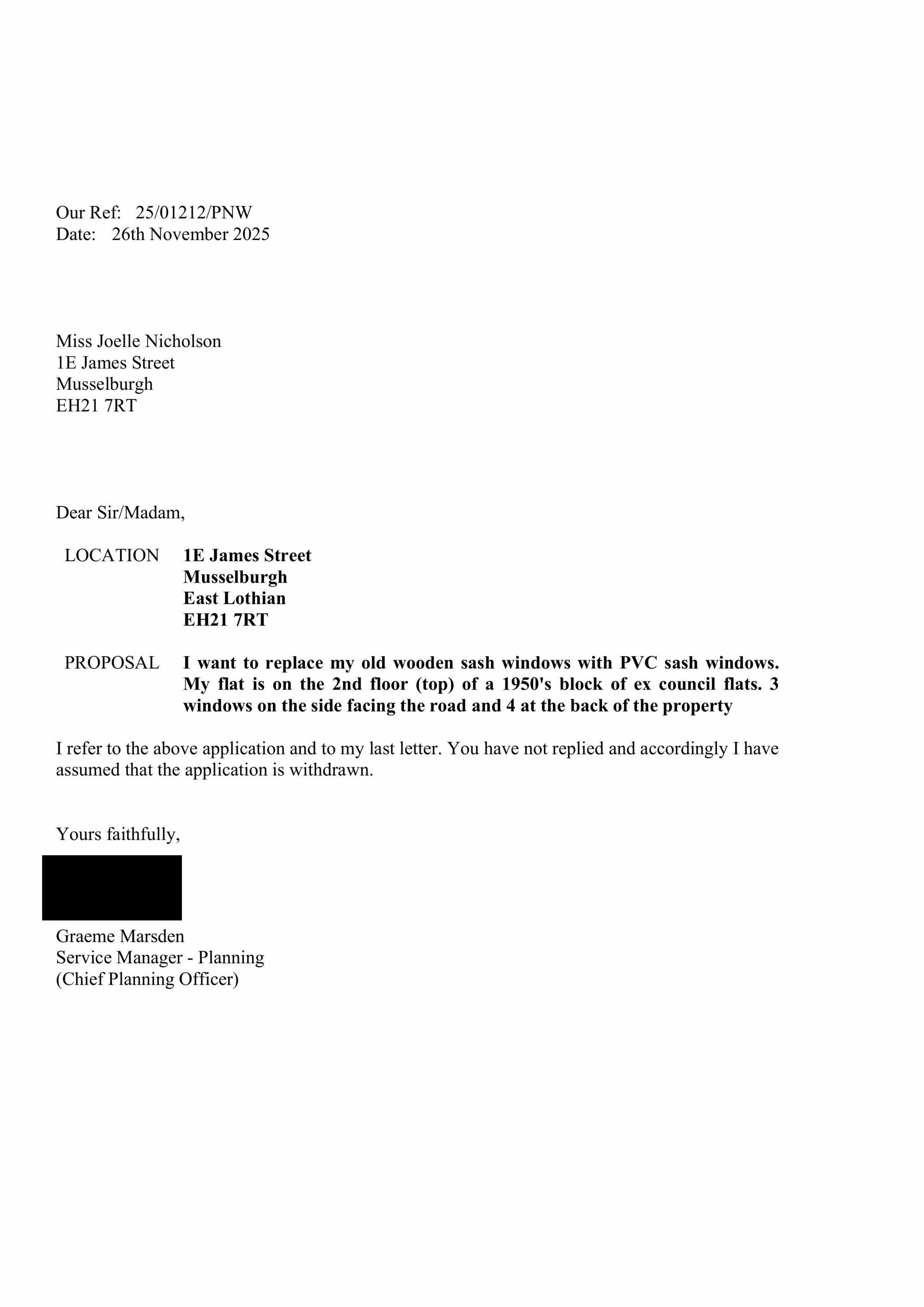 Planning document