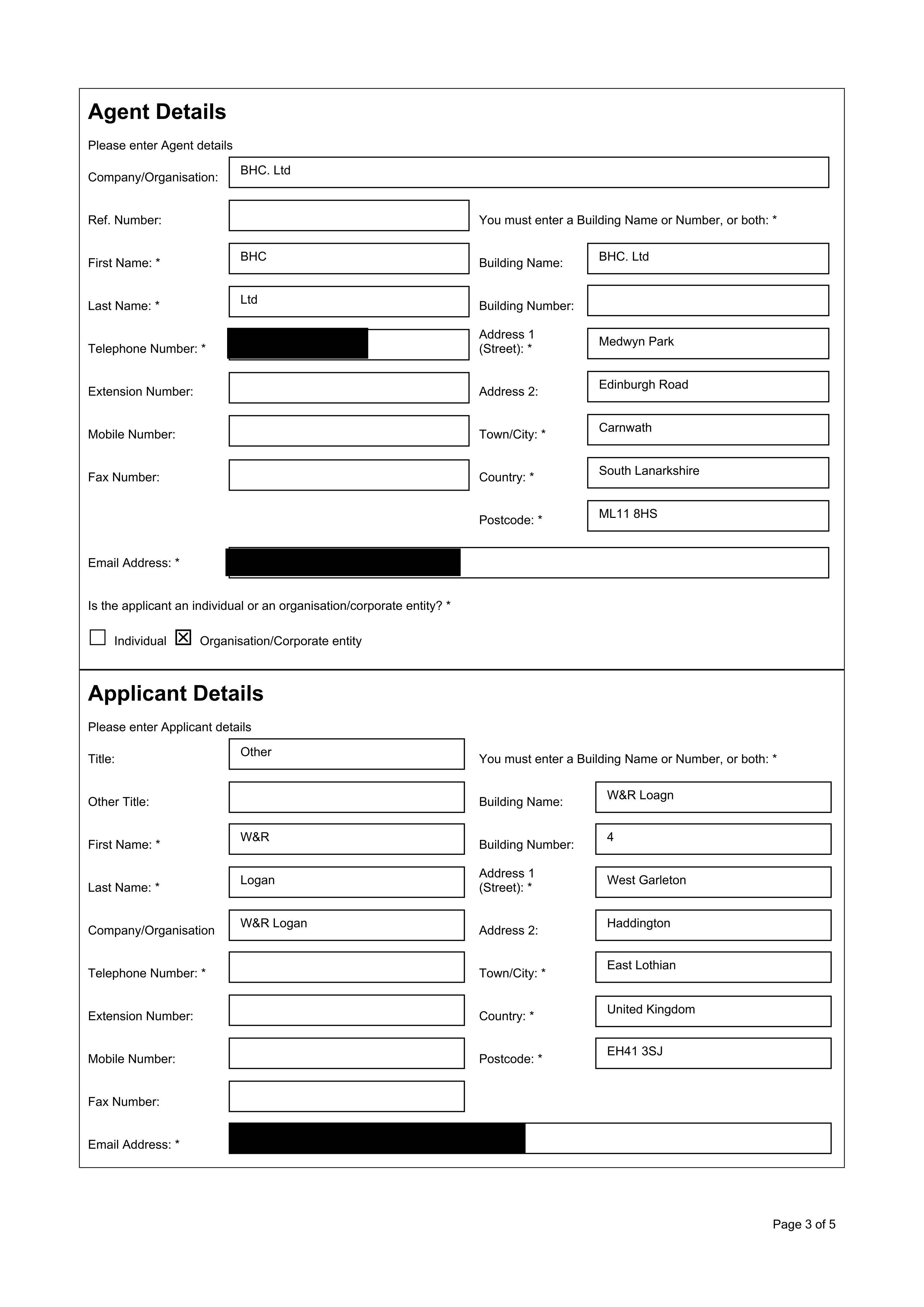 Planning document