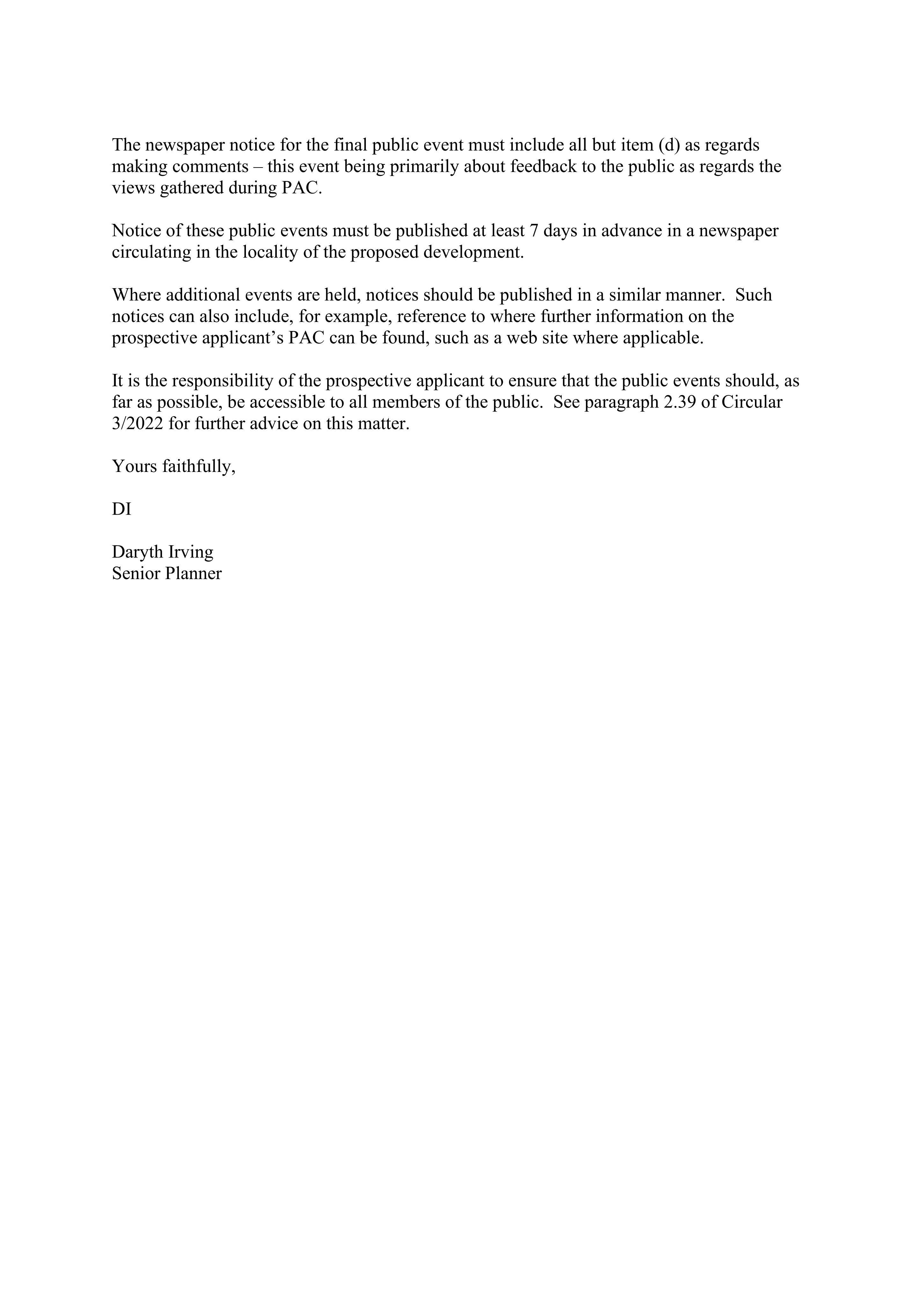 Planning document