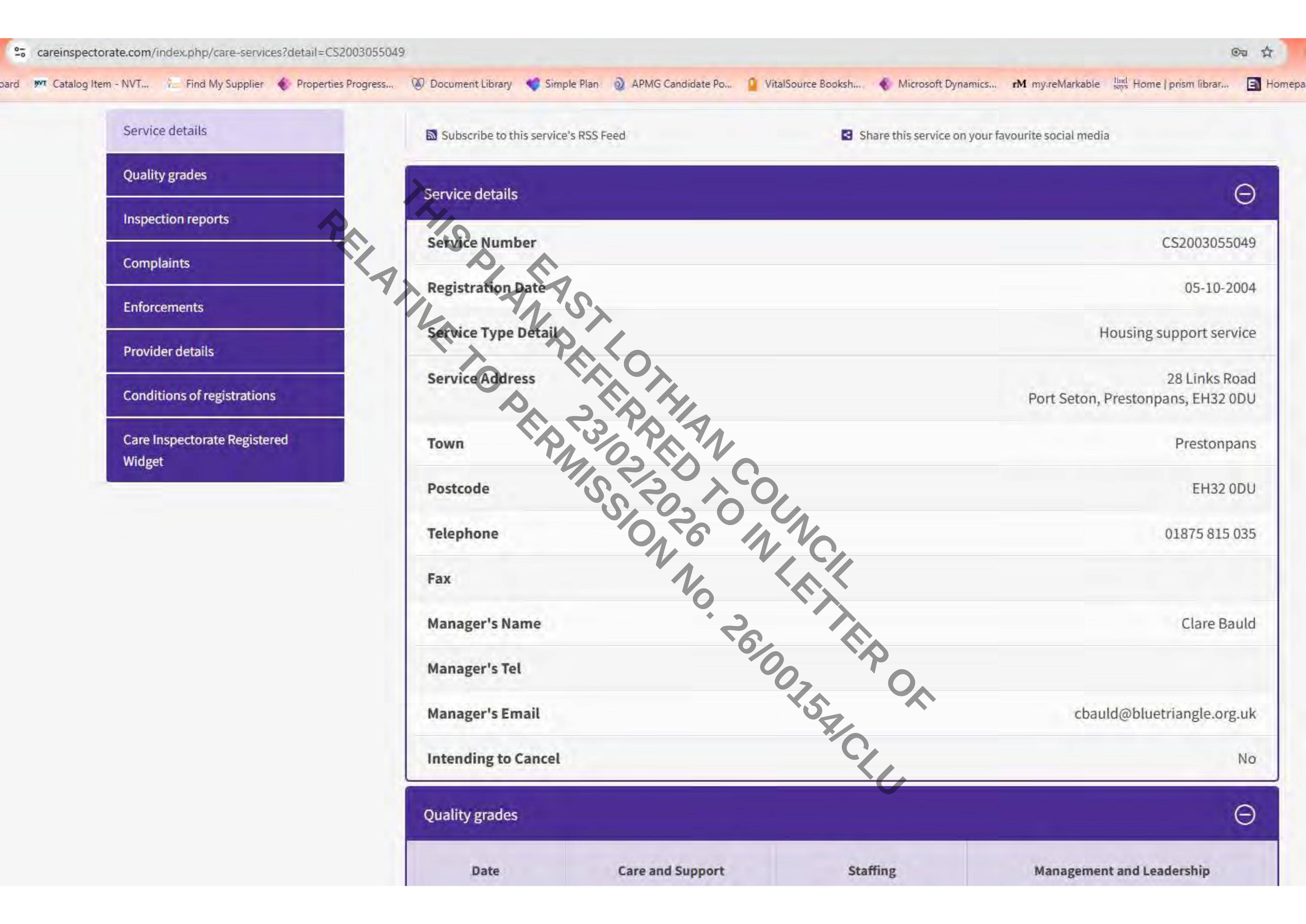 Planning document