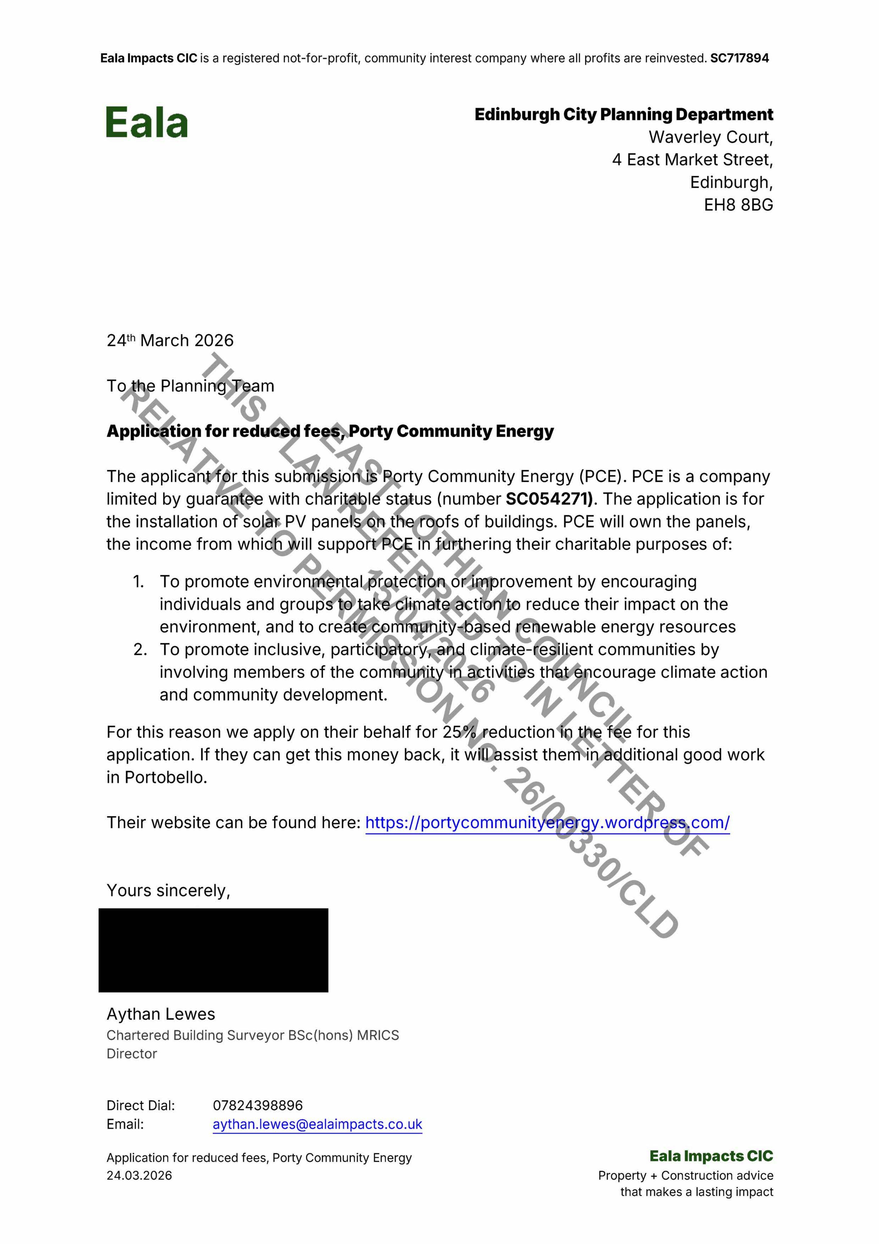 Planning document