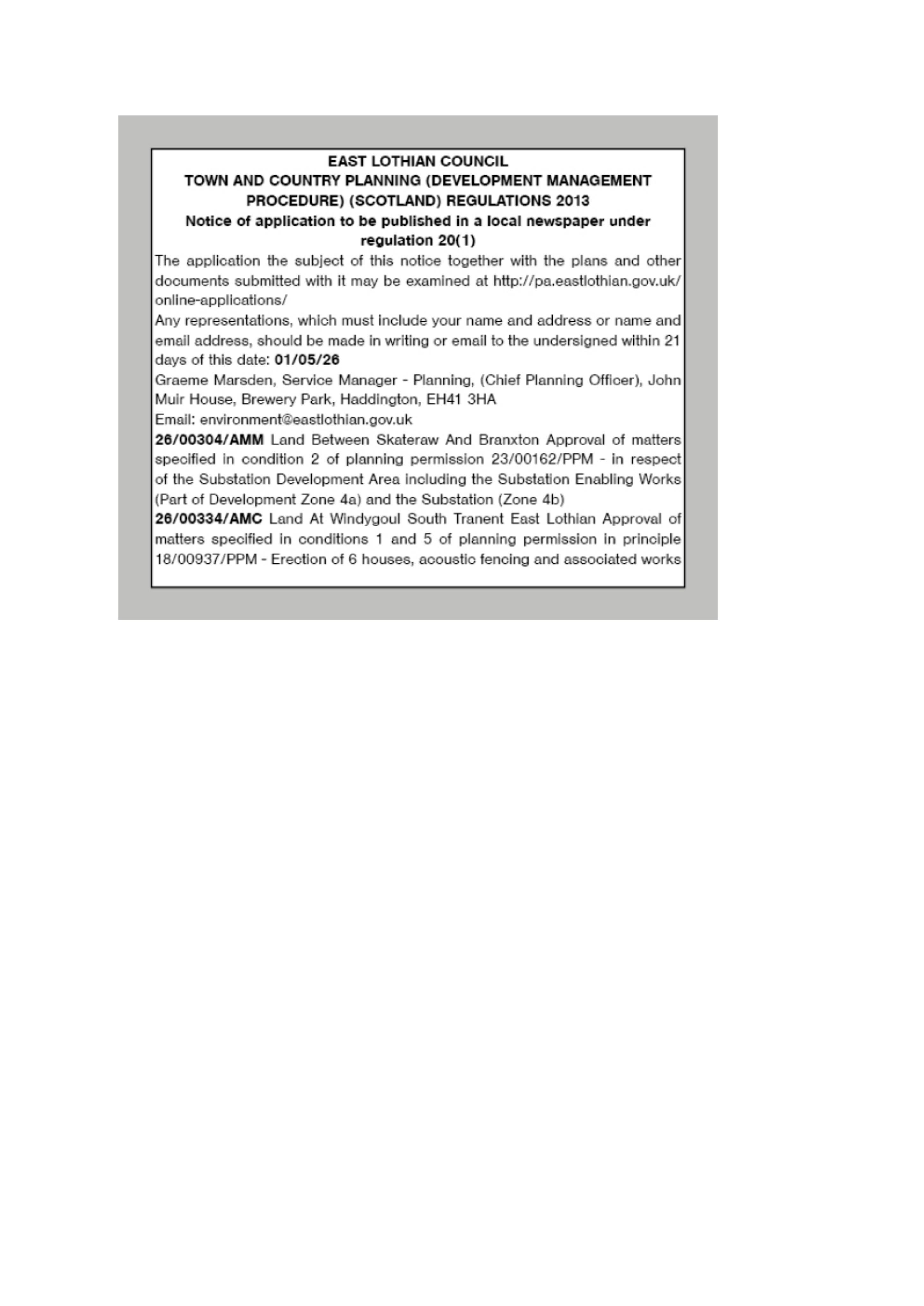 Planning document